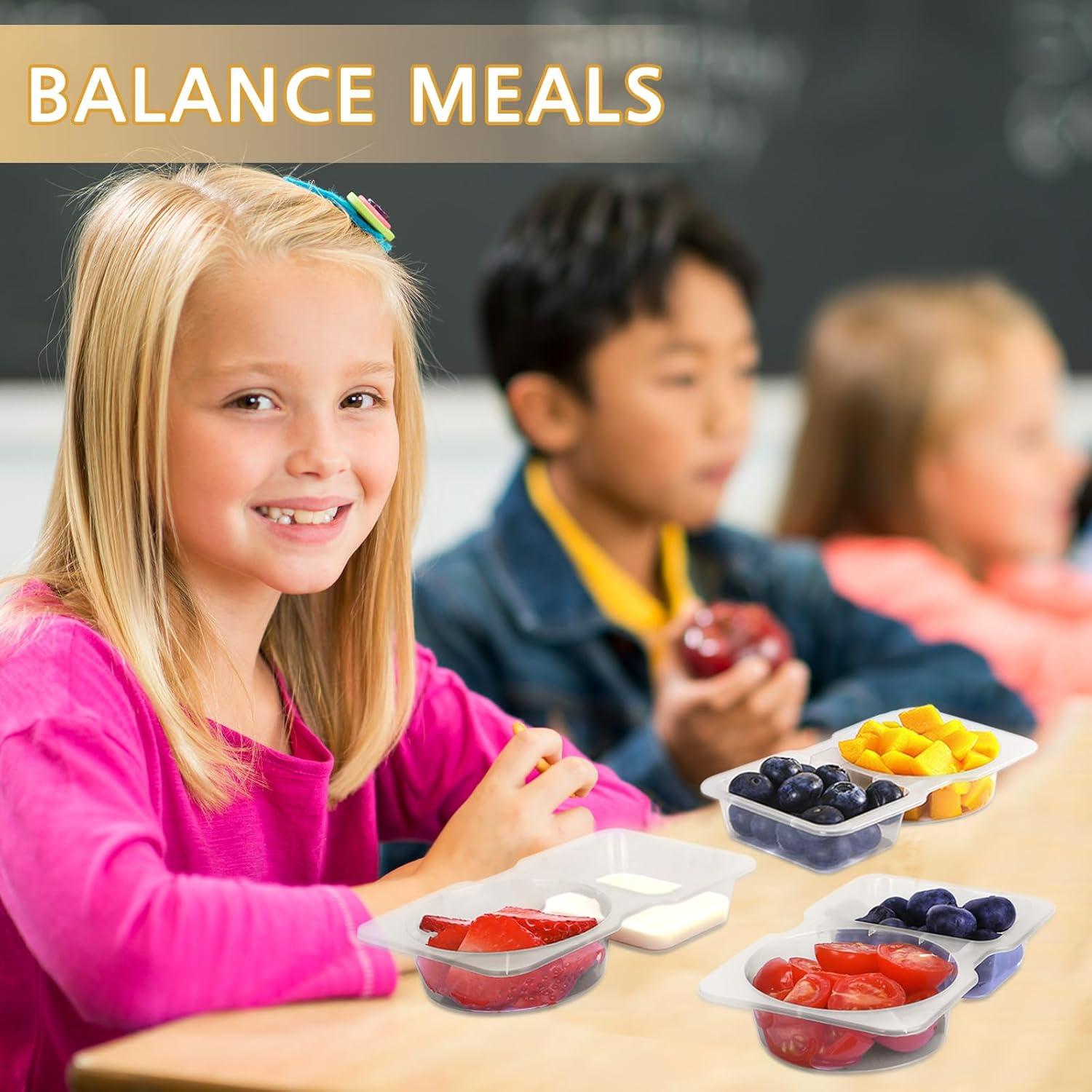 40 Sets Recipientes Reutilizables SINTENILL Doble Compartimento 130ml