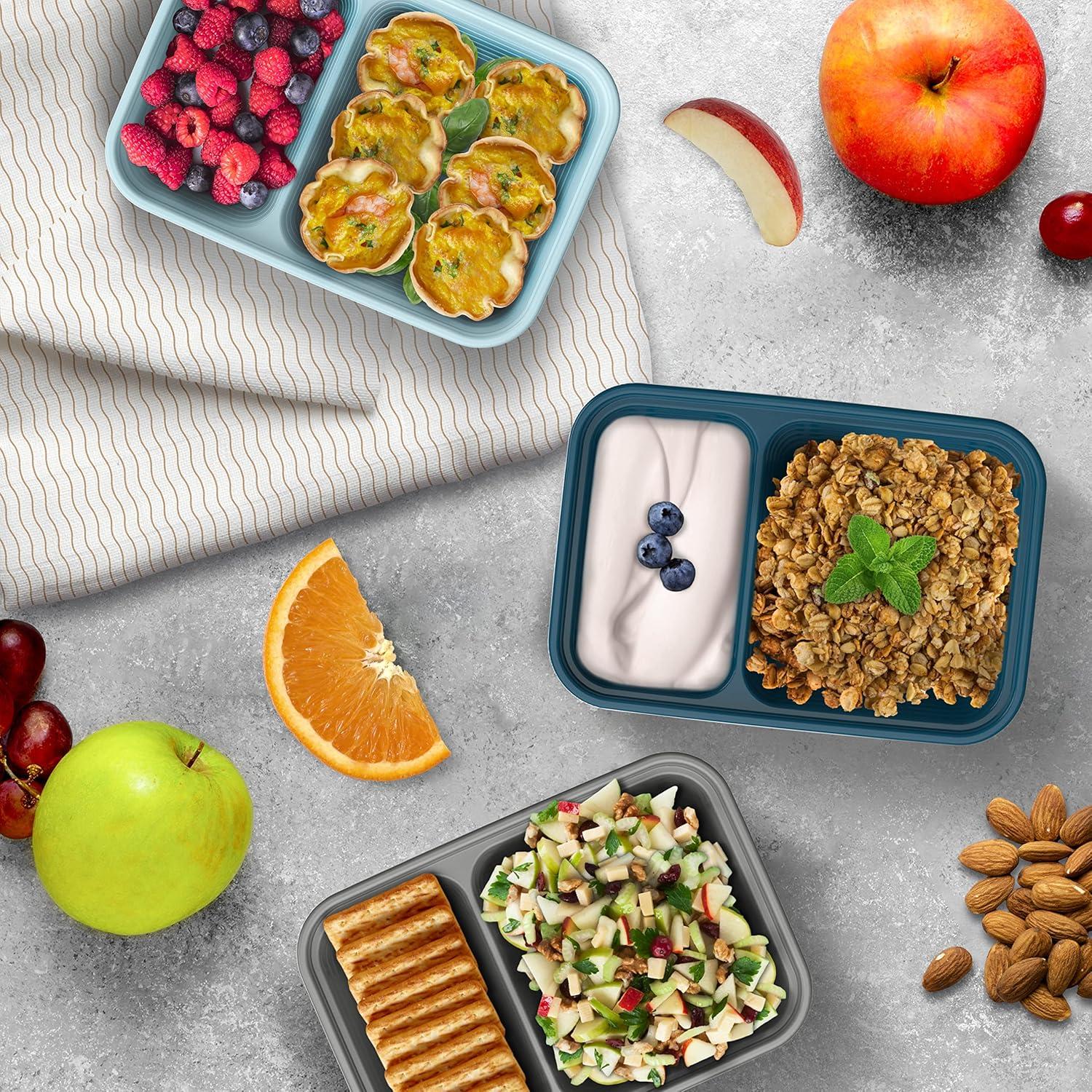 Contenedores de Snack Bentgo Prep 2 Compartimentos 20 Piezas