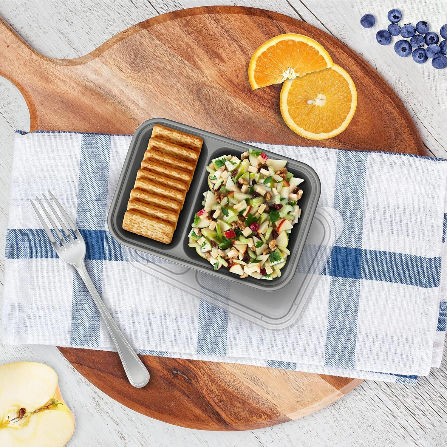 Contenedores de Snack Bentgo Prep 2 Compartimentos 20 Piezas