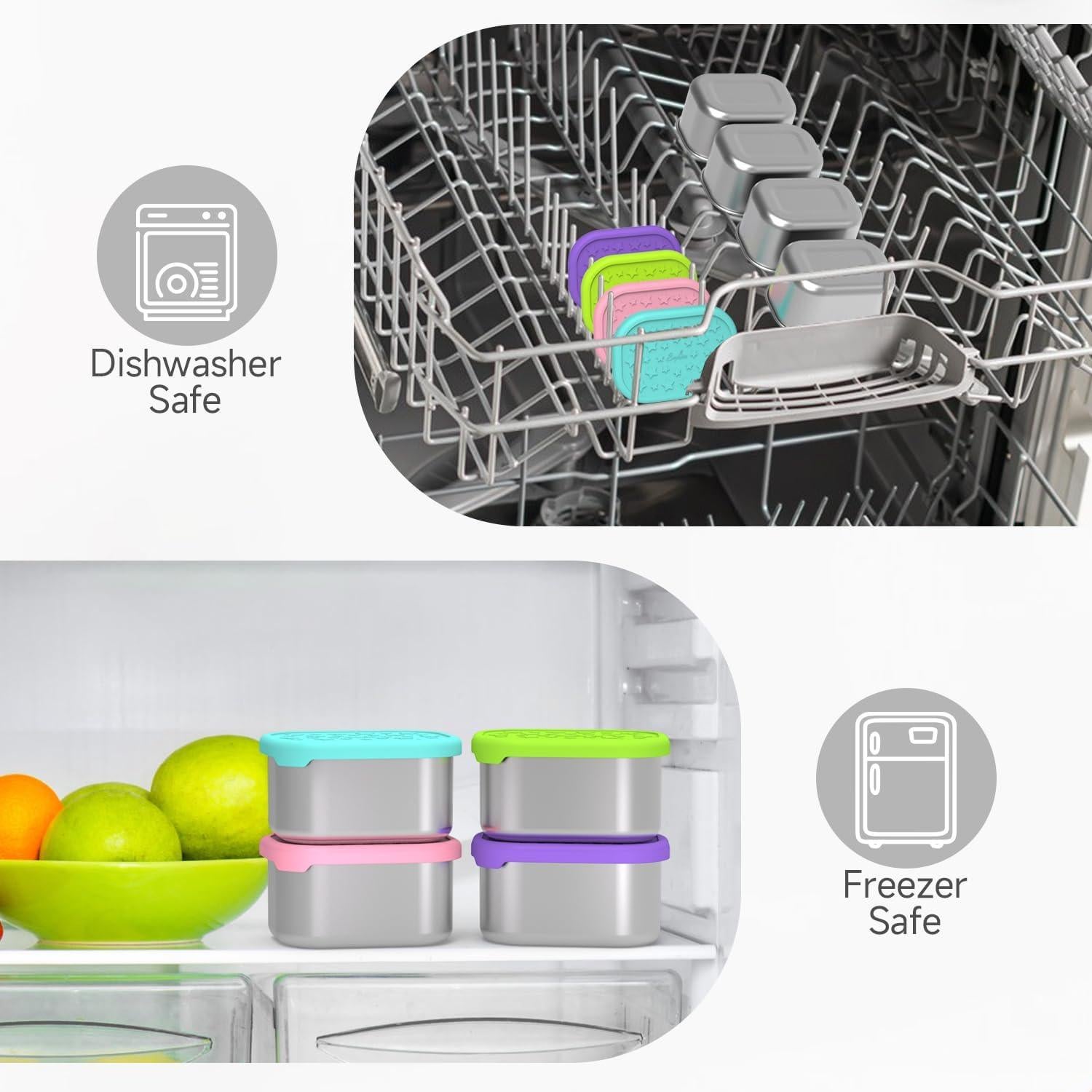 Contenedores de Aperitivos SOPHICO Acero Inoxidable 230 ml 4 Pack