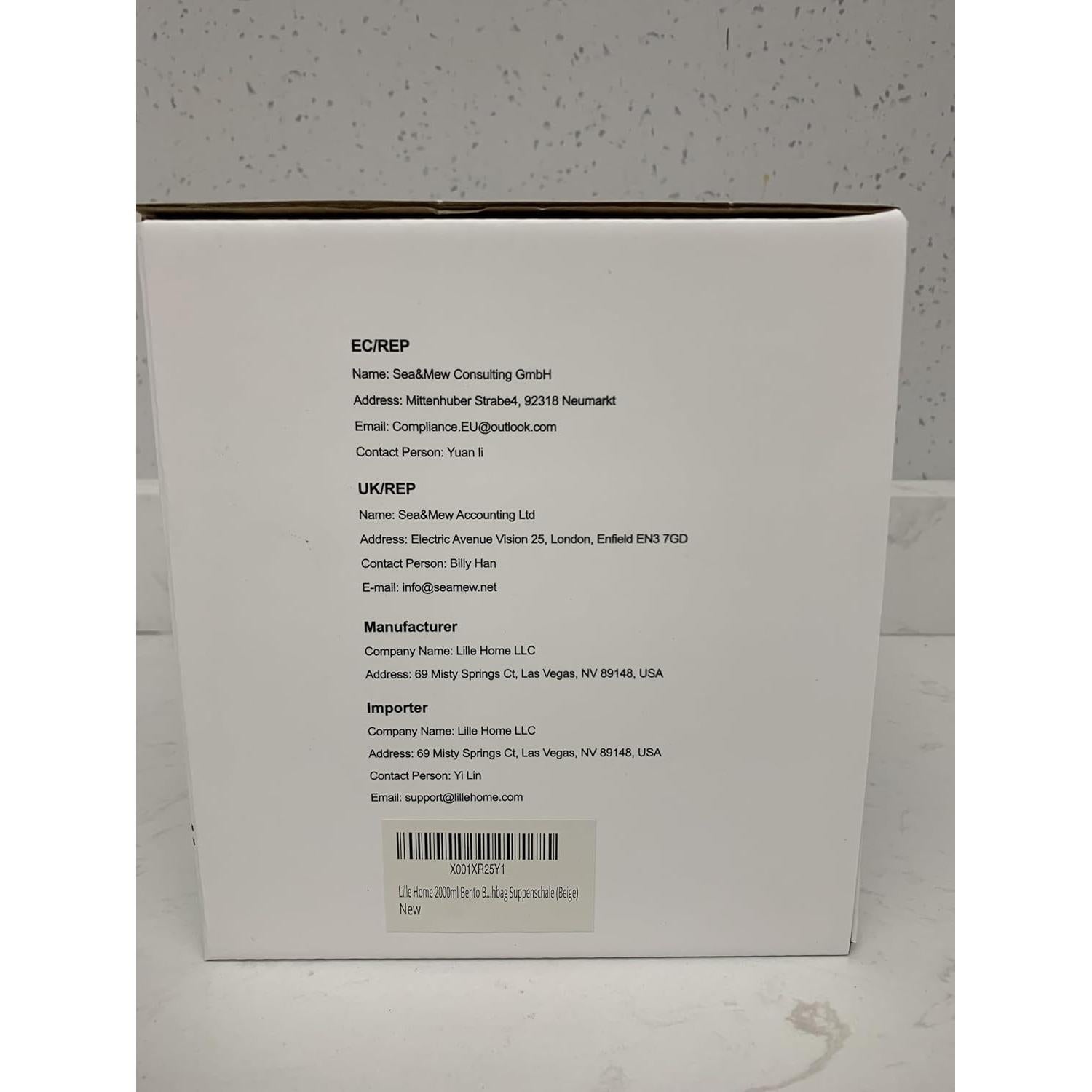 Caja de Almuerzo Bento Lille Home 2000 ml Acero Inoxidable Beige