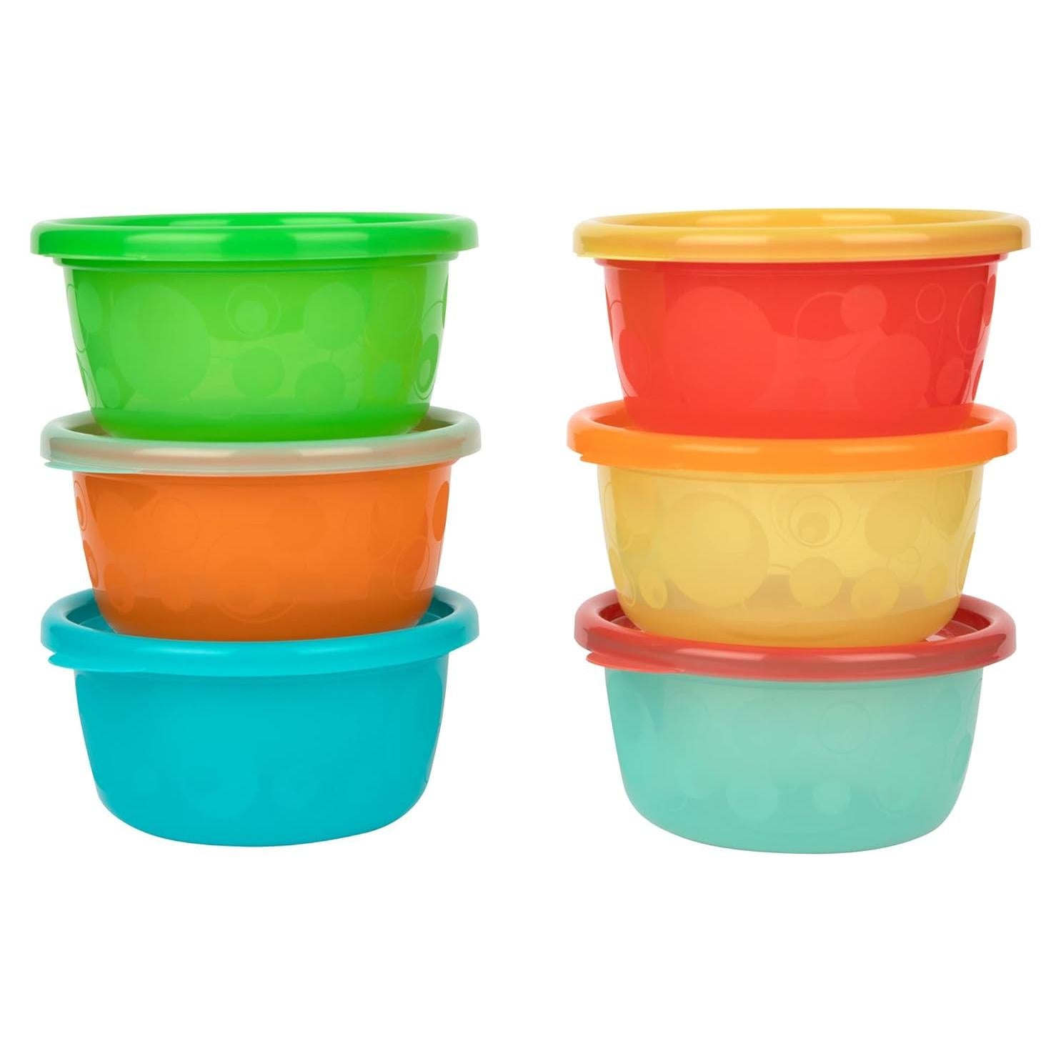 Tazones reutilizables El Primer Año 8 oz Arcoíris - 6 unidades