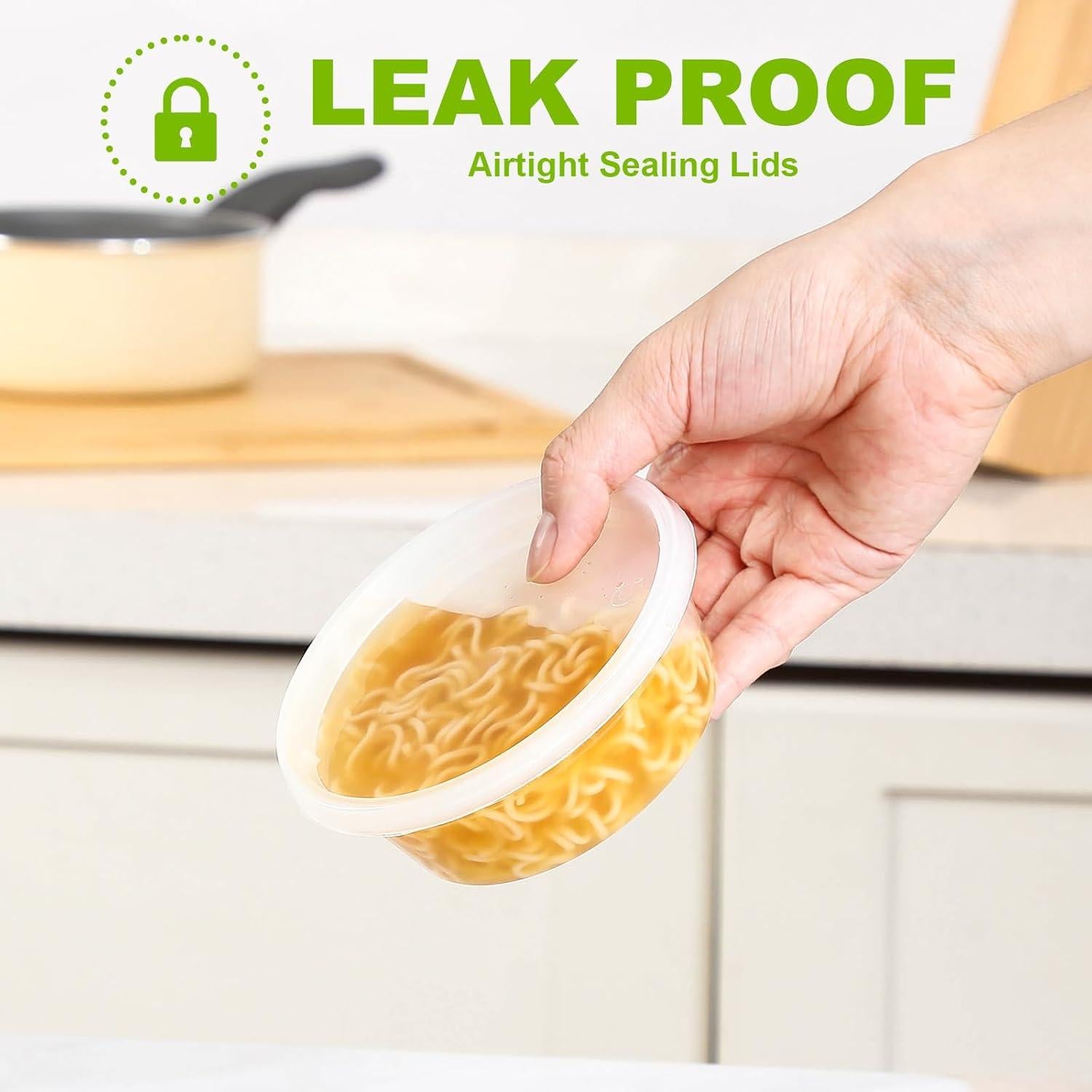 Contenedores Plásticos AOZITA 36 Sets 237 ml Herméticos