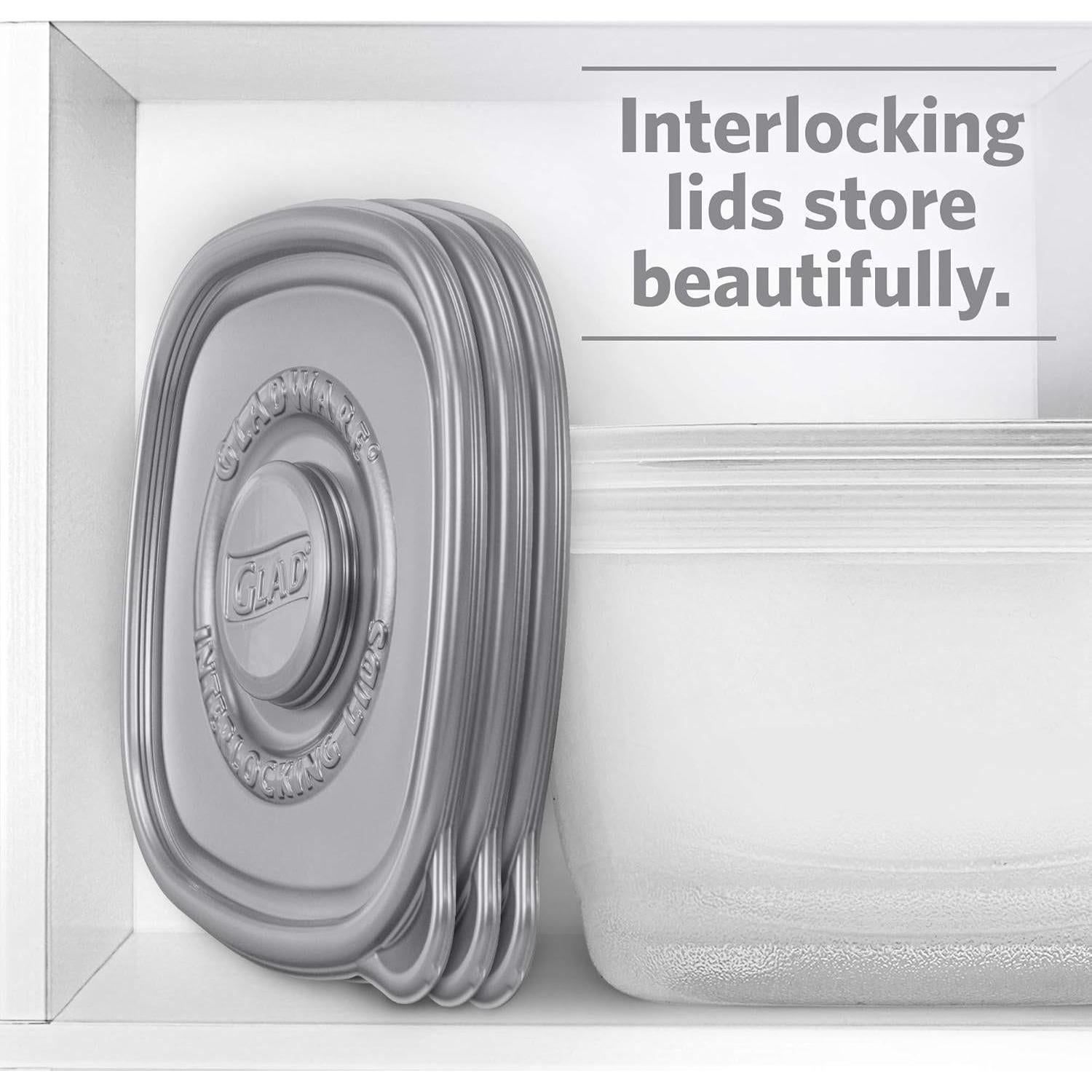 Contenedores de Almacenamiento Hermético GladWare 4 oz - 8 Piezas