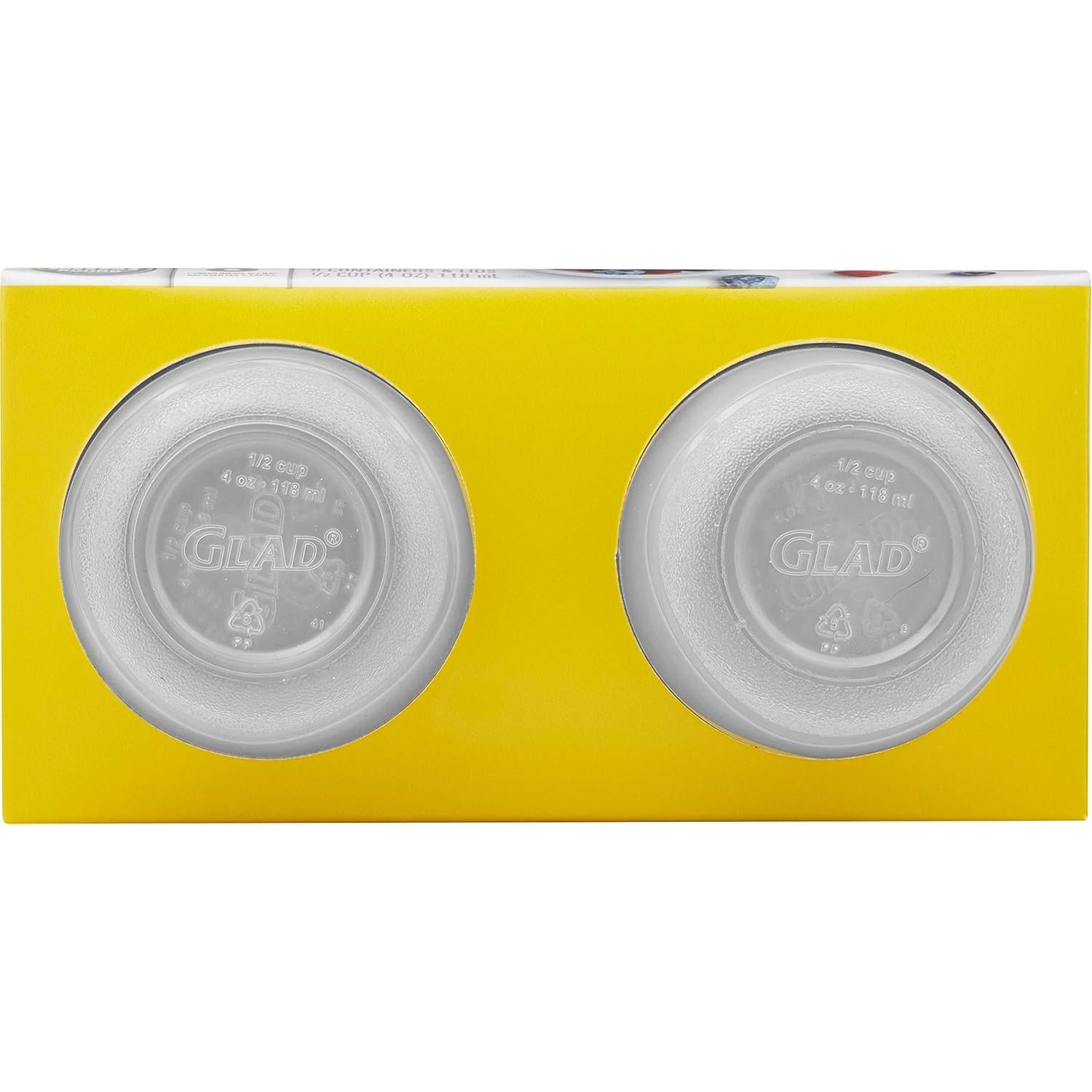 Contenedores de Almacenamiento Hermético GladWare 4 oz - 8 Piezas