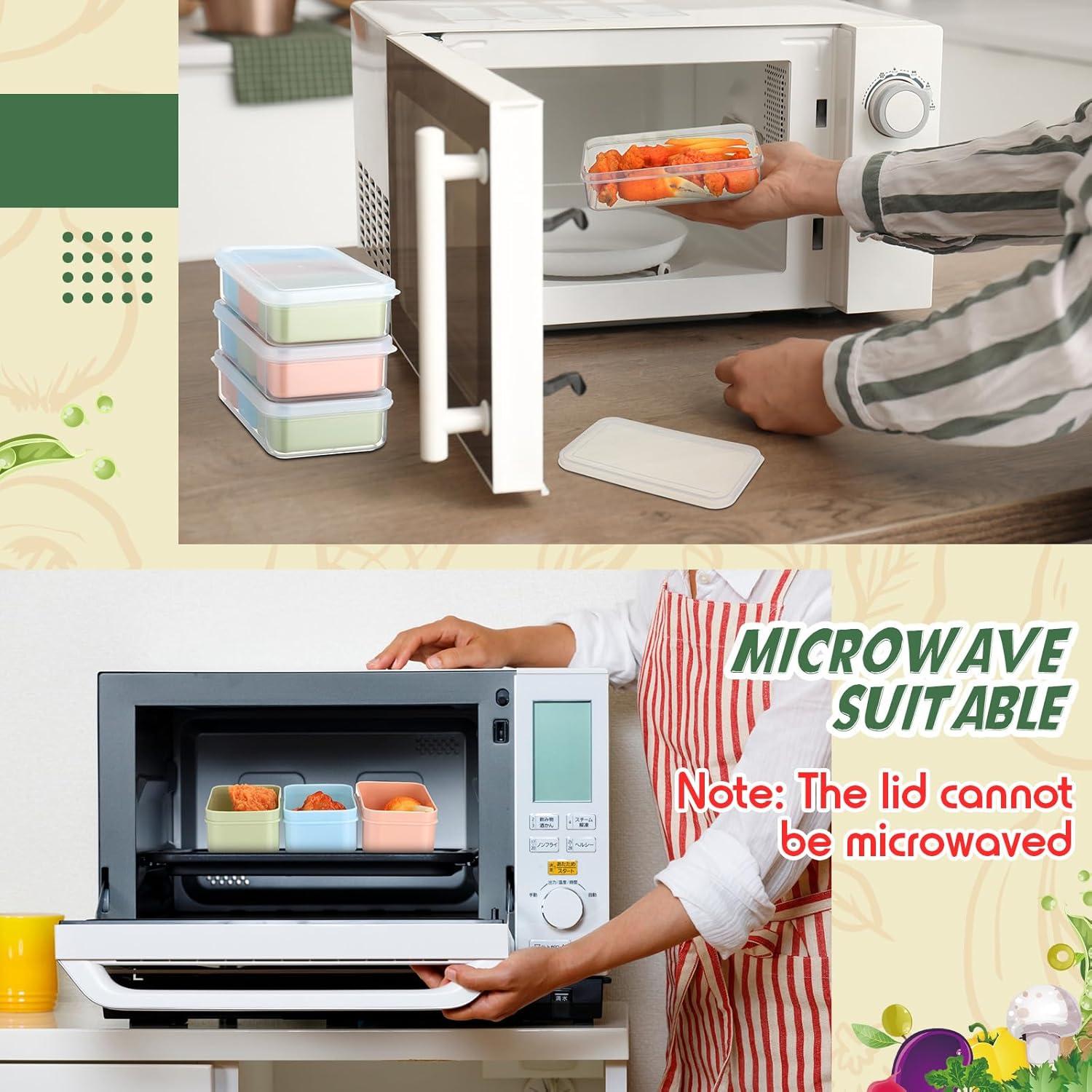 Set de 24 Contenedores de Snack SiliFine con 3 Compartimentos