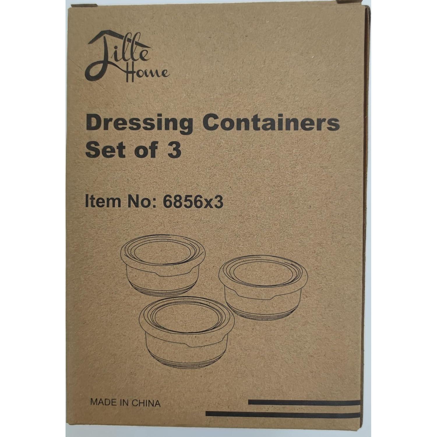 Contenedor de Aderezo Lille Home Acero Inoxidable 221 ml Set de 3