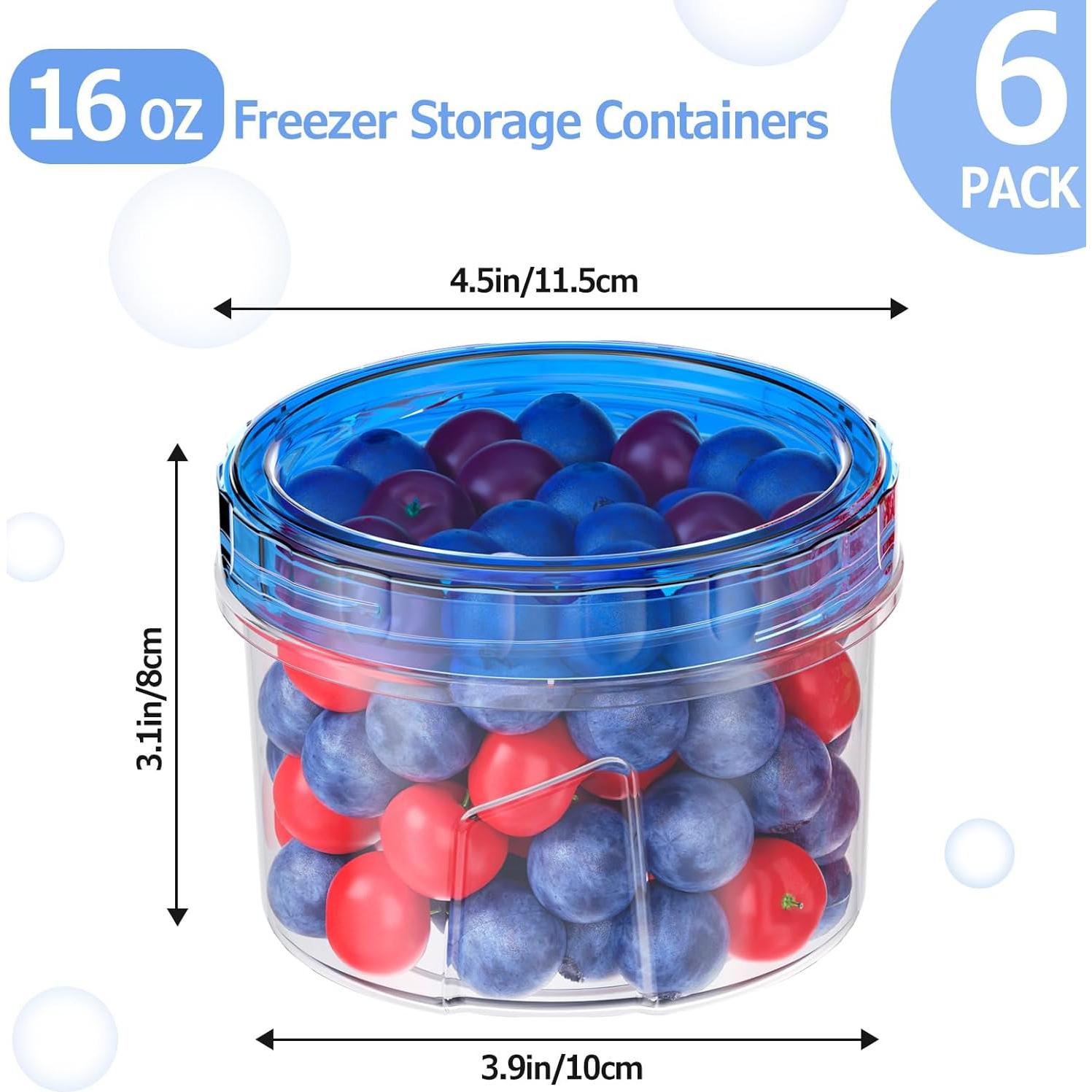 Juego de 6 Contenedores de Almacenamiento 16 OZ Winproper