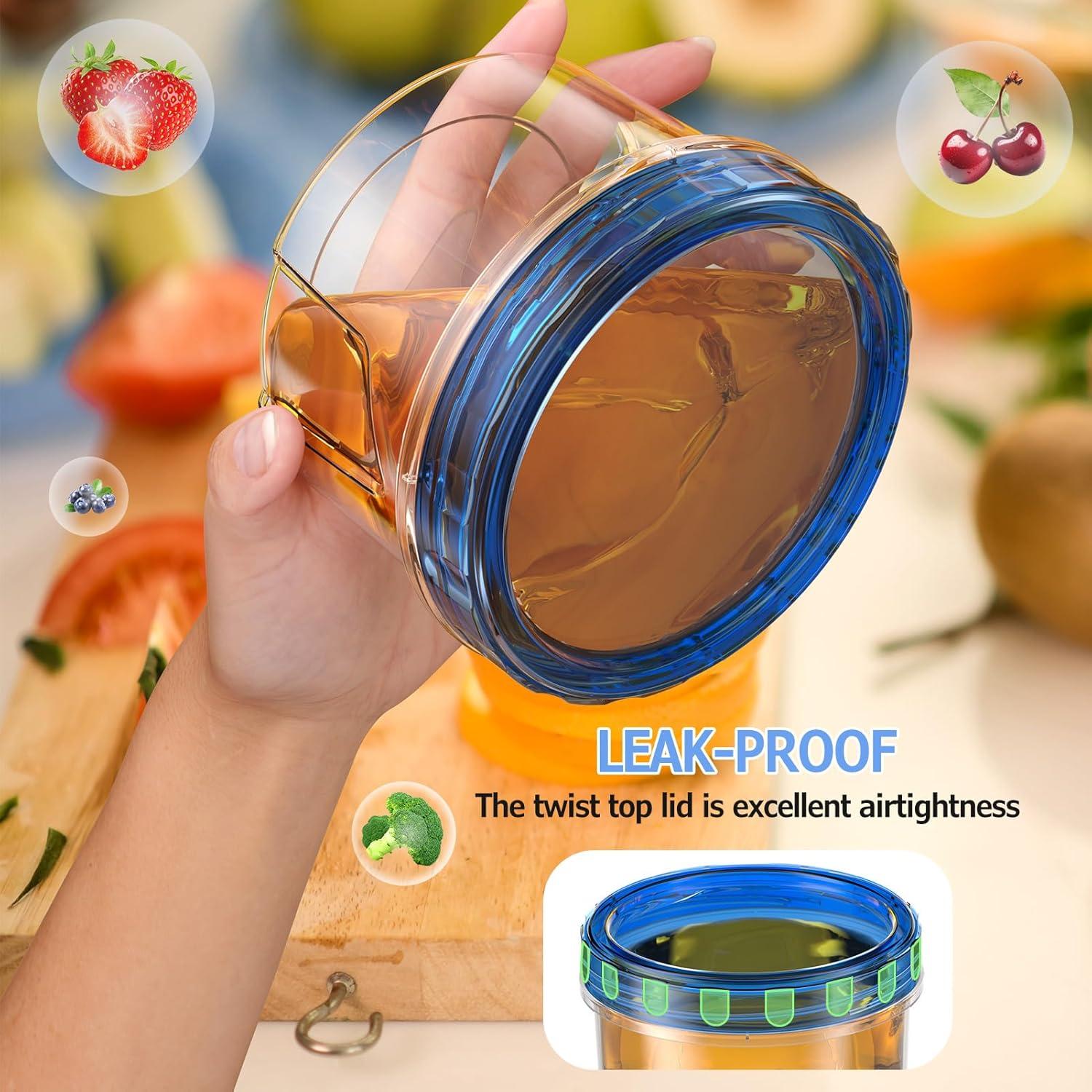 Juego de 6 Contenedores de Almacenamiento 16 OZ Winproper