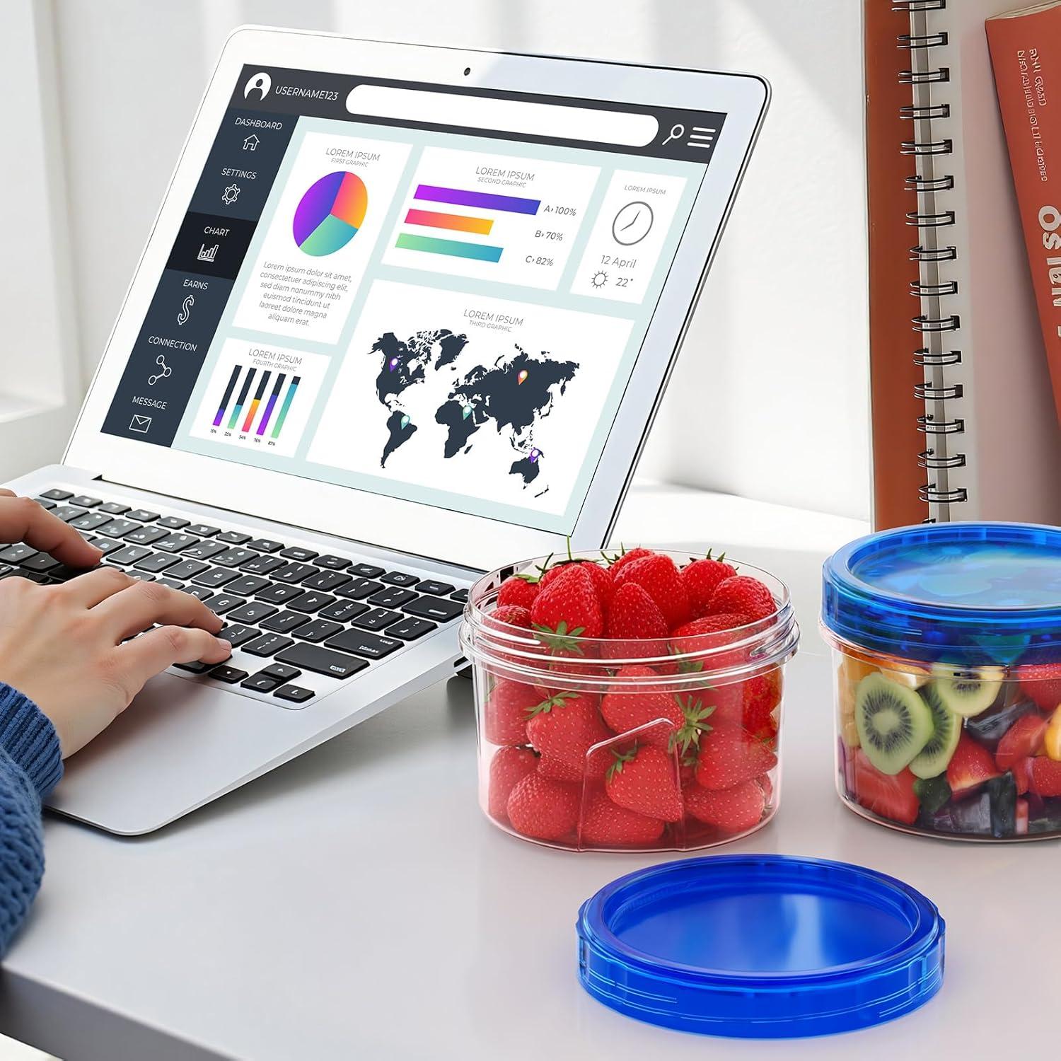 Juego de 6 Contenedores de Almacenamiento 16 OZ Winproper