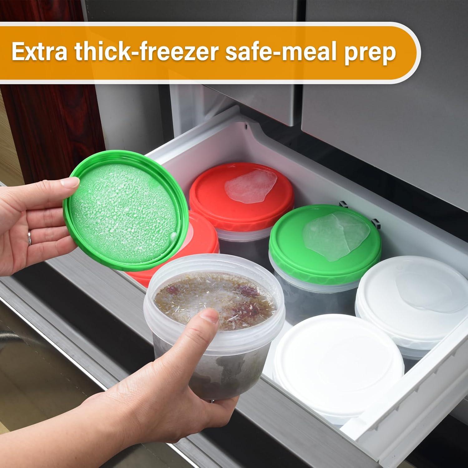 Contenedores de Plástico EONJOE 473ml Herméticos 6 Piezas