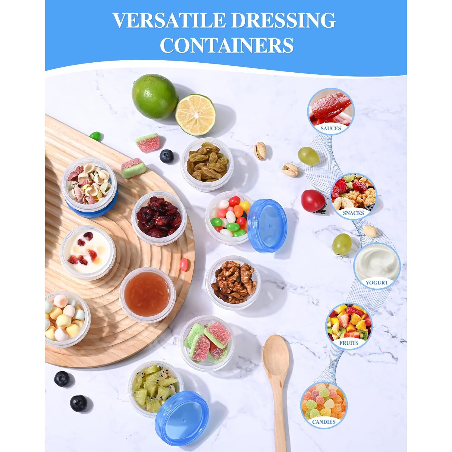 Contenedores de Aderezo Reutilizables Atecare 60 ml - 8 Piezas