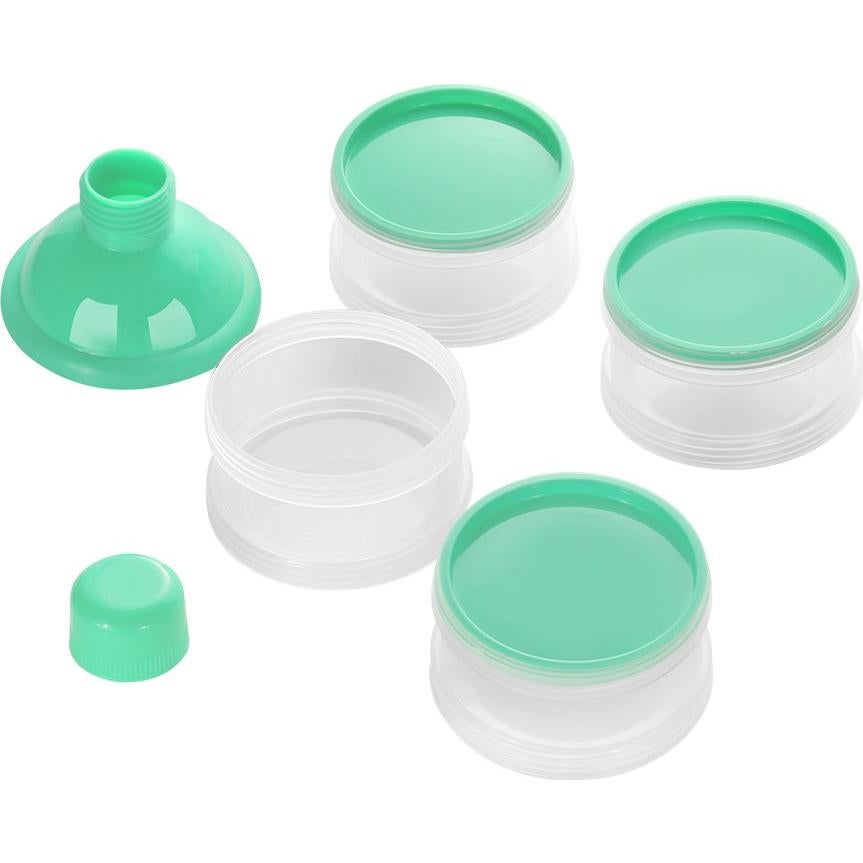 Dispensador de Fórmula Accmor Verde 2 Piezas Apilable