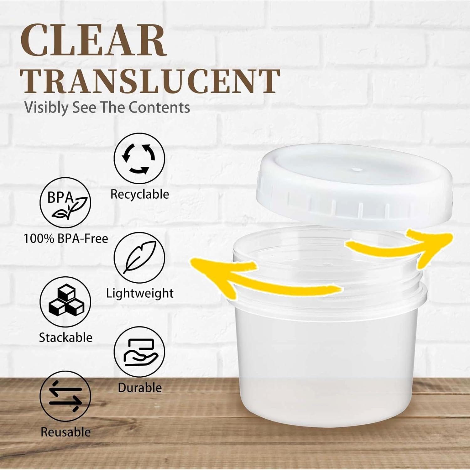 Contenedores de Almacenamiento de Alimentos TUZAZO 5 Oz - 12 Piezas