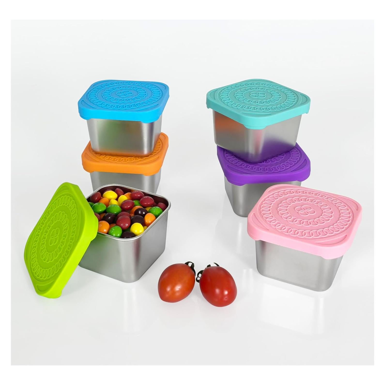 Set de 6 Contenedores de Snack Acero Inoxidable 304 170g