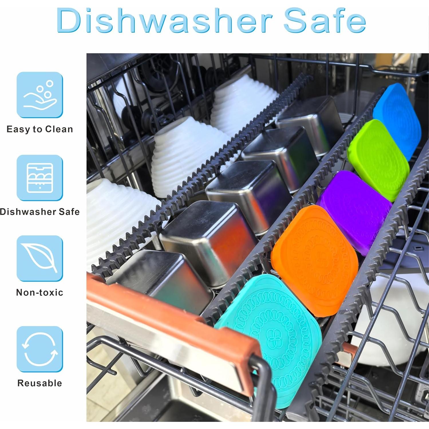 Set de 6 Contenedores de Snack Acero Inoxidable 304 170g