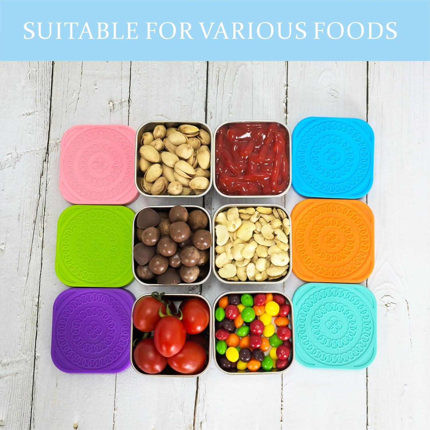 Set de 6 Contenedores de Snack Acero Inoxidable 304 170g