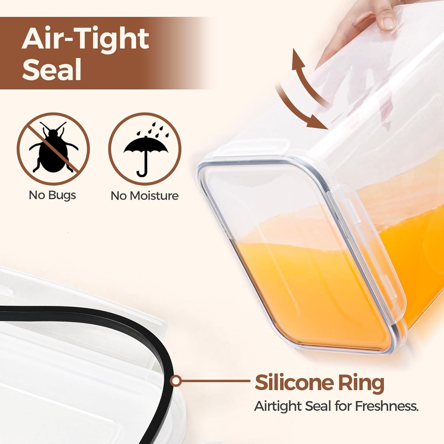 Conjunto de 2 Contenedores Herméticos ComSaf 9.07-11.34 kg