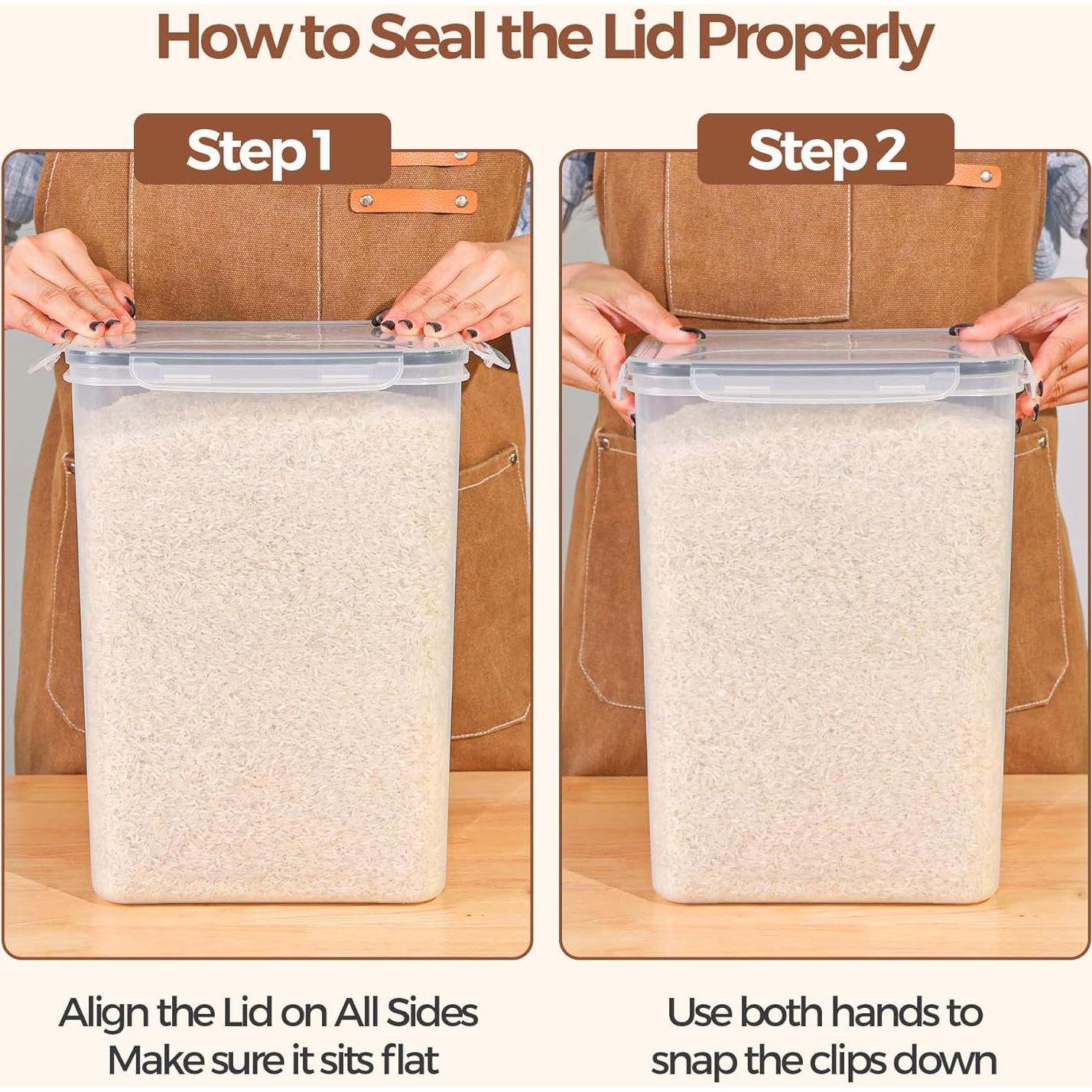 Conjunto de 2 Contenedores Herméticos ComSaf 9.07-11.34 kg