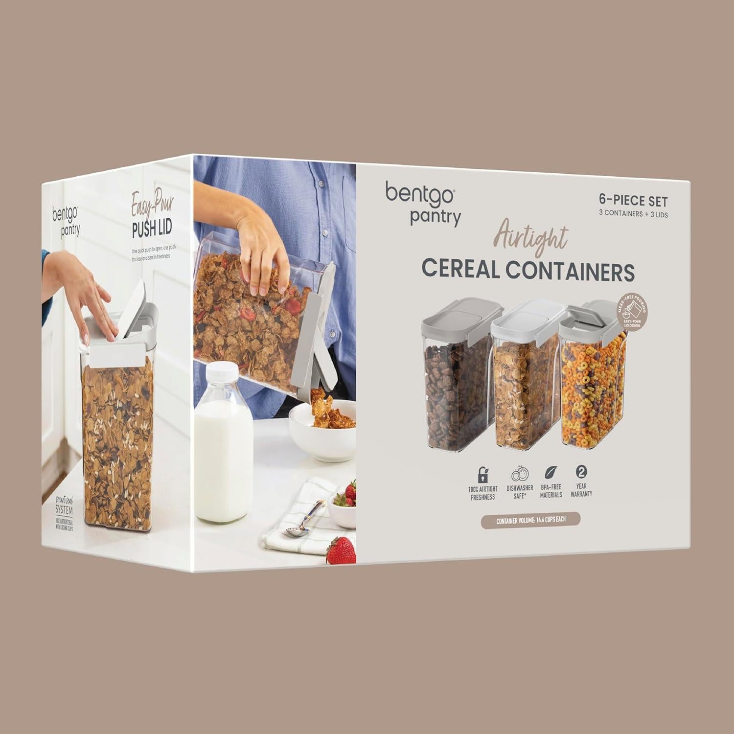 Contenedores de Cereal Herméticos Bentgo Pantry 6 Piezas