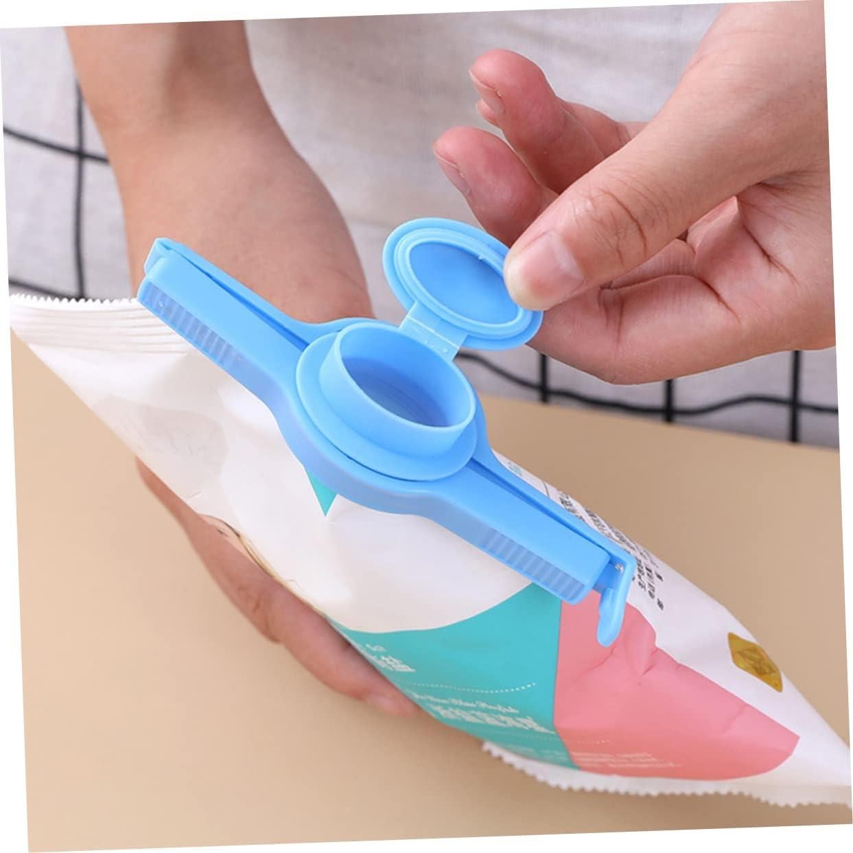 GLEAVI 12 Clips de Sellado de Comida Reutilizables Multicolor