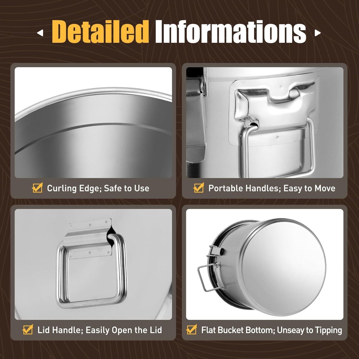 Contenedor Hermético de Acero Inoxidable 33L SinCinDOTCOM