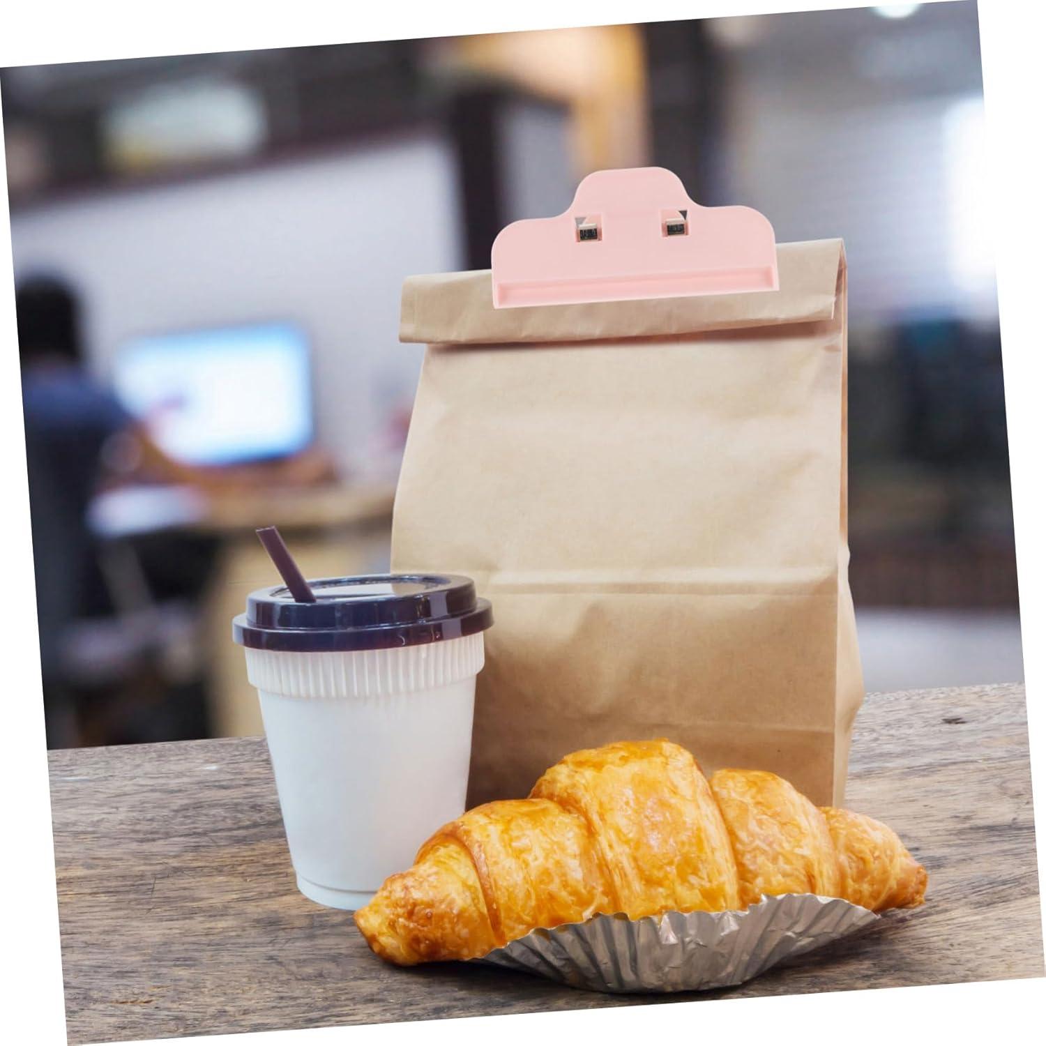 Clips de Sellado de Comida GLEAVI 5 Piezas Rosa ABS