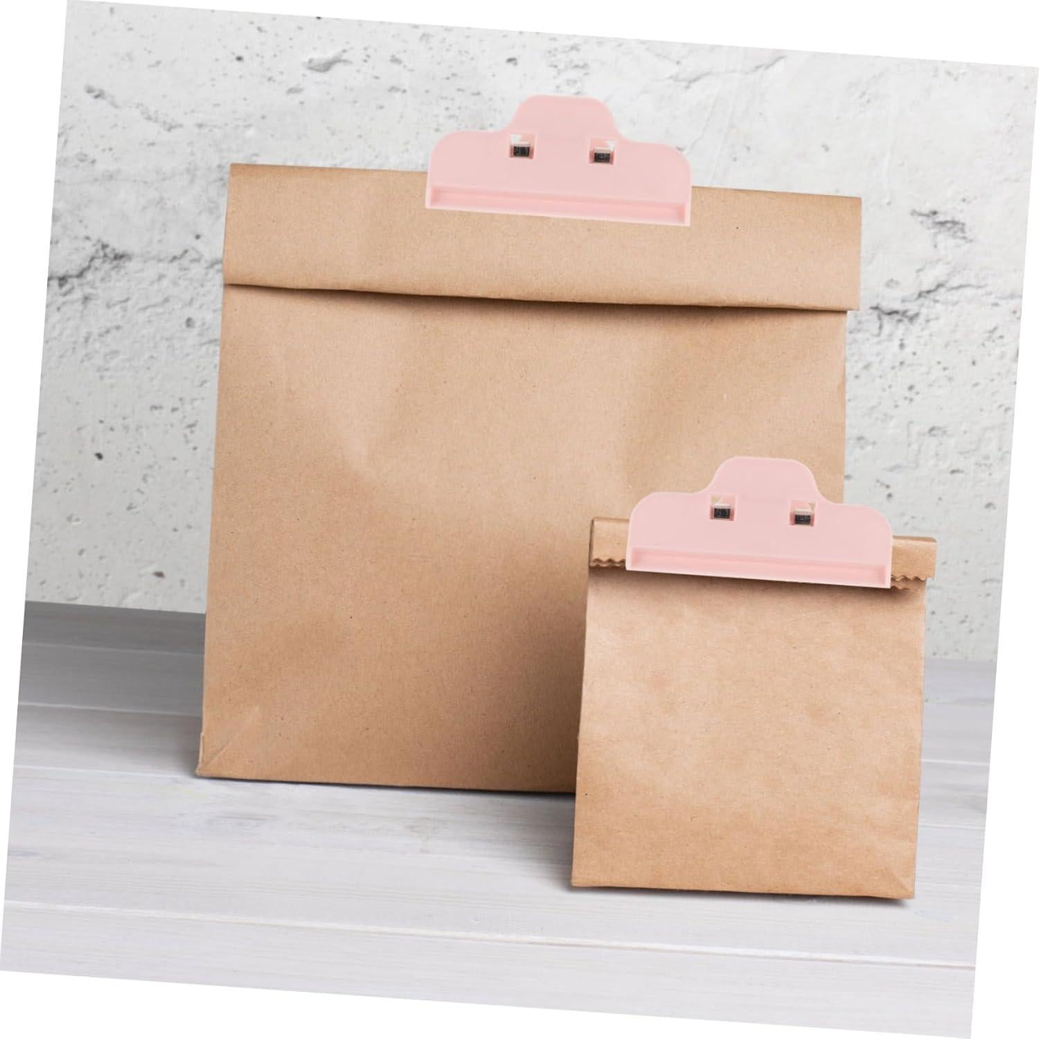 Clips de Sellado de Comida GLEAVI 5 Piezas Rosa ABS