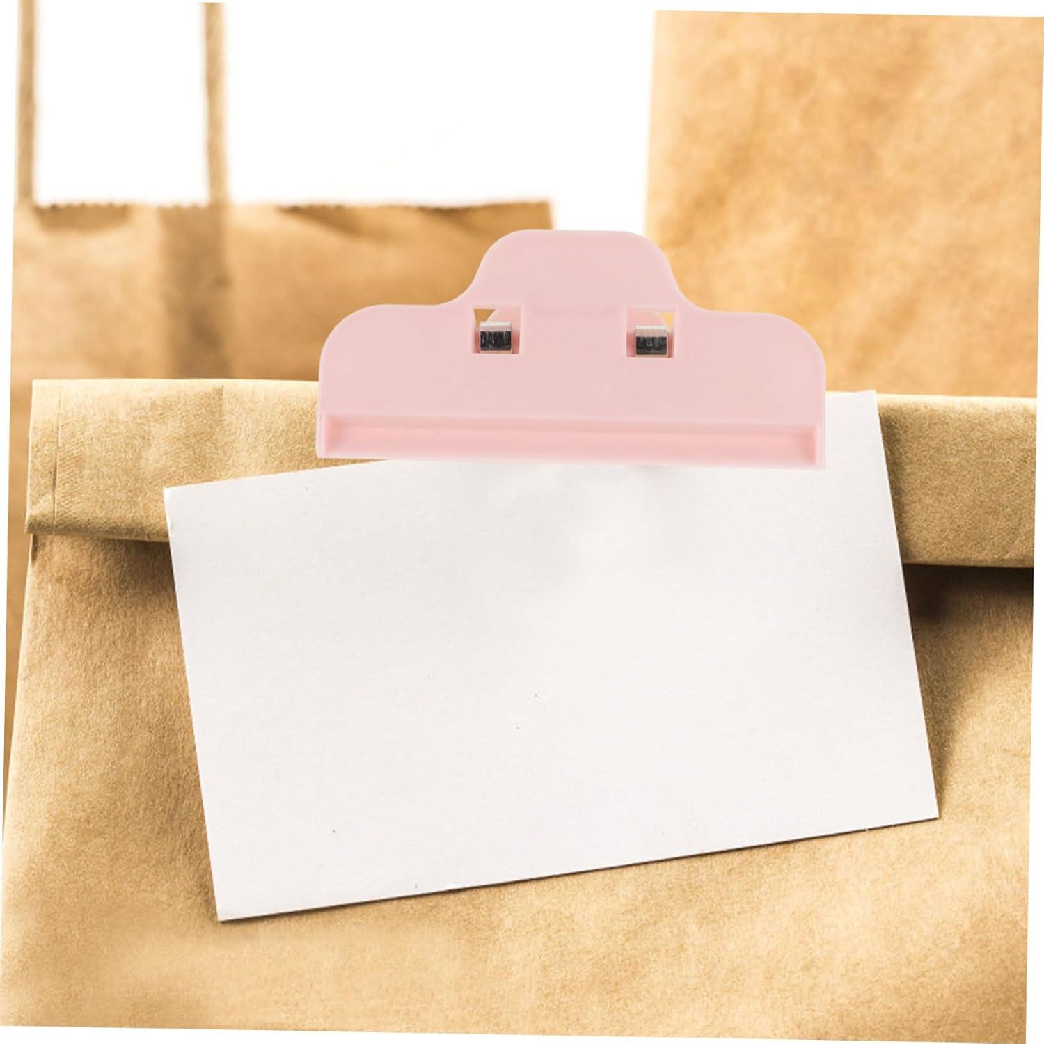 Clips de Sellado de Comida GLEAVI 5 Piezas Rosa ABS