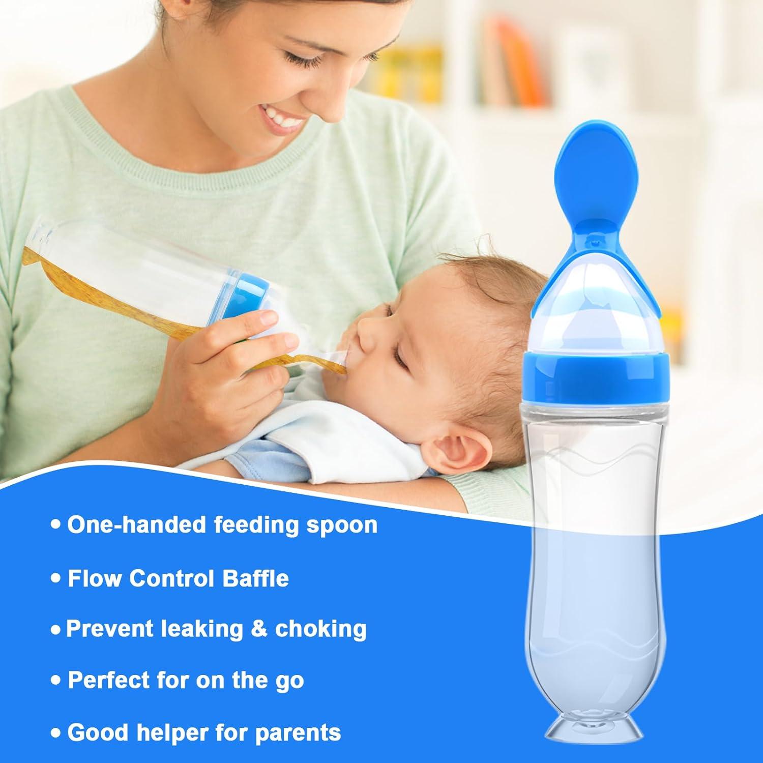 Alimentador de Comida para Bebé Welcoyo con 6 Chupetes y Cucharas