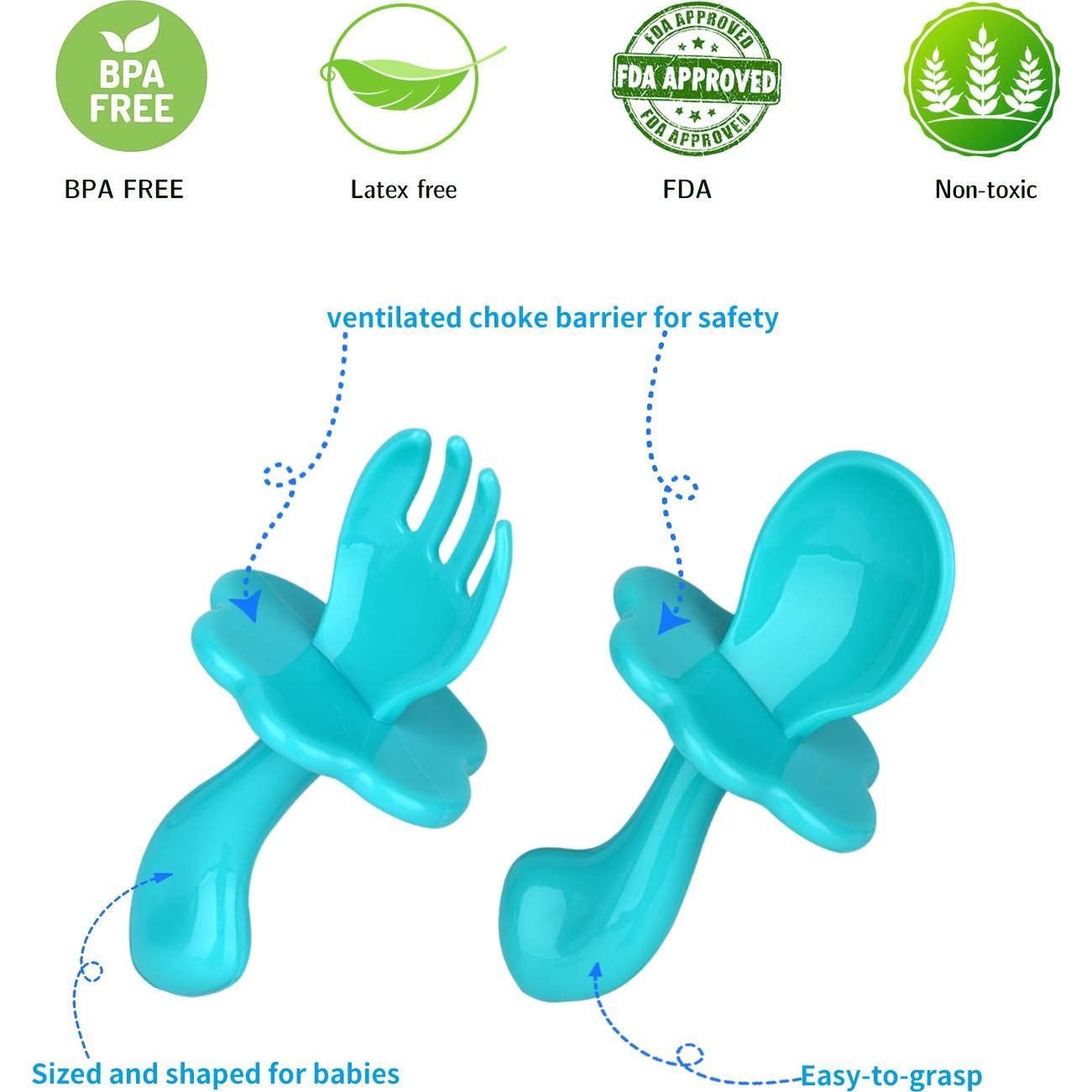 Alimentador de Comida para Bebé Welcoyo con 6 Chupetes y Cucharas