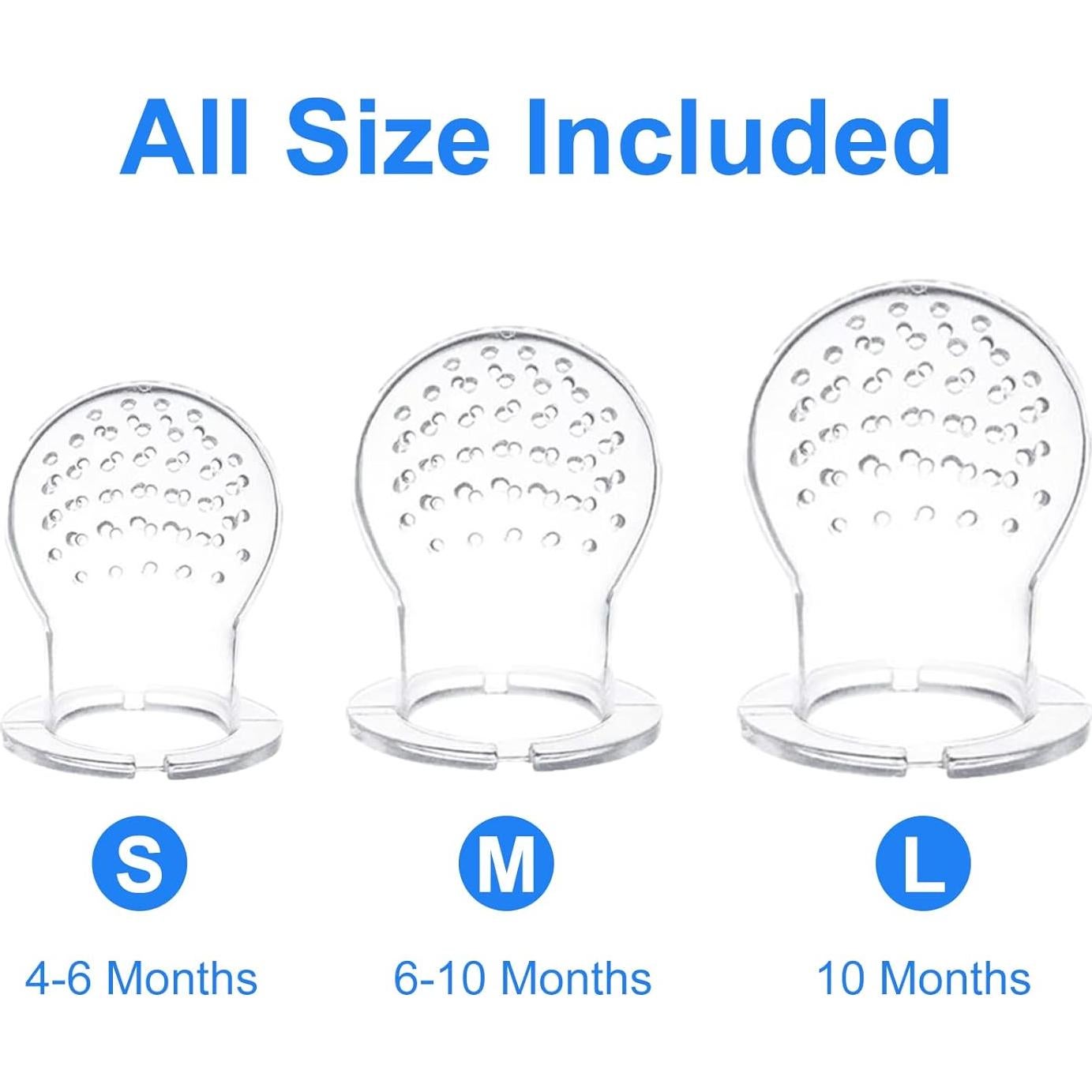 Alimentador de Comida para Bebé Welcoyo con 6 Chupetes y Cucharas