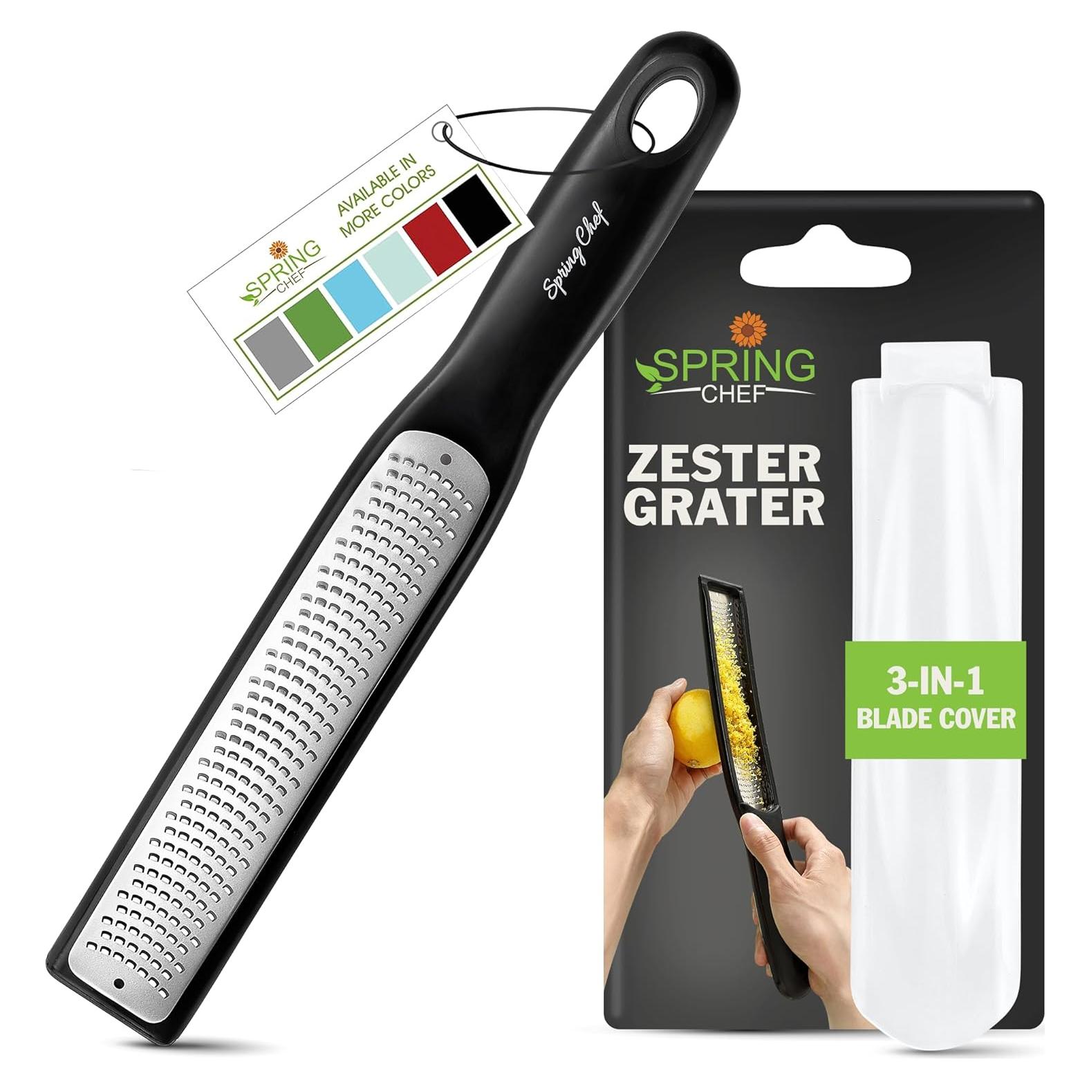 Rallador de Limón Spring Chef de Acero Inoxidable Fino