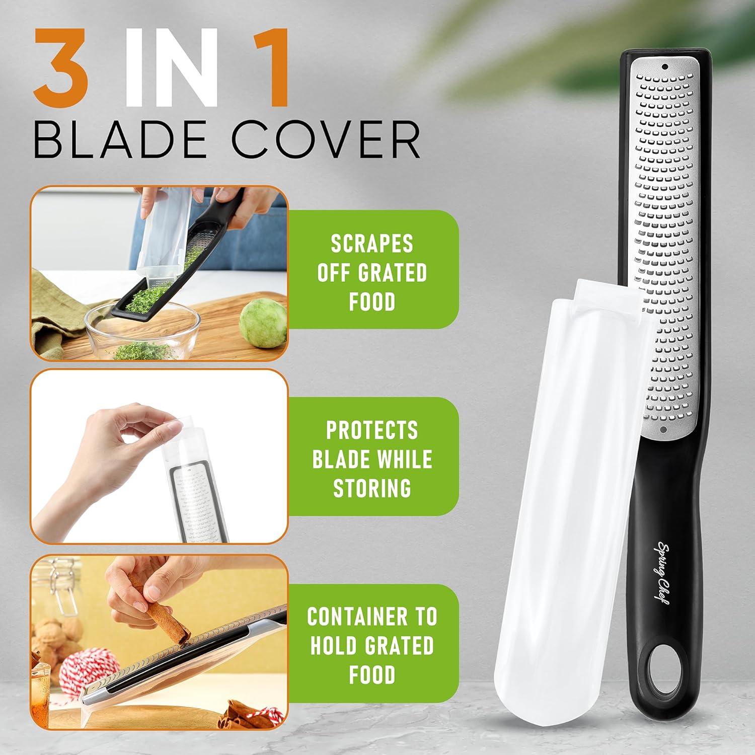 Rallador de Limón Spring Chef de Acero Inoxidable Fino