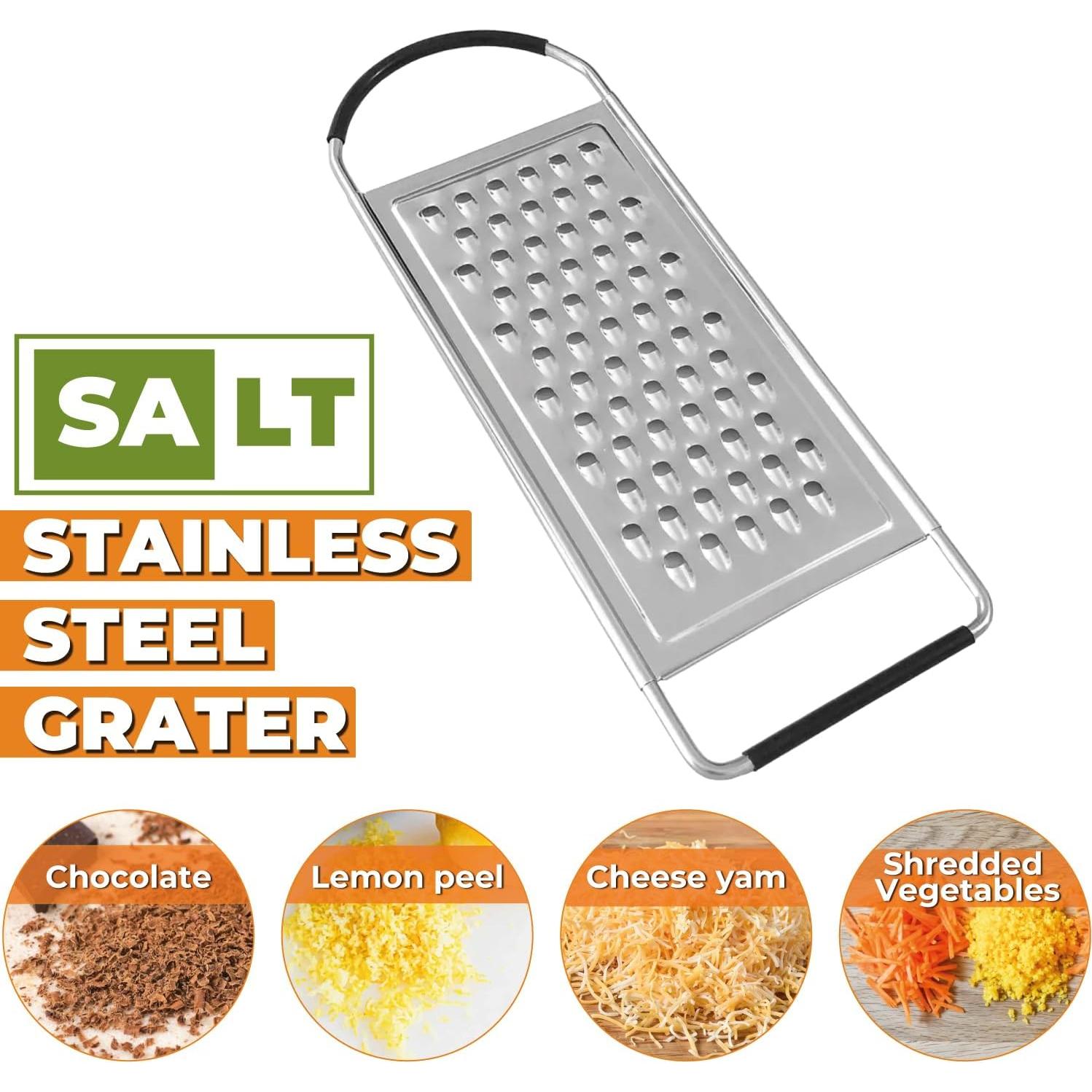 Rallador Plano Grueso Acero Inoxidable SALT 31.7x11.2 cm