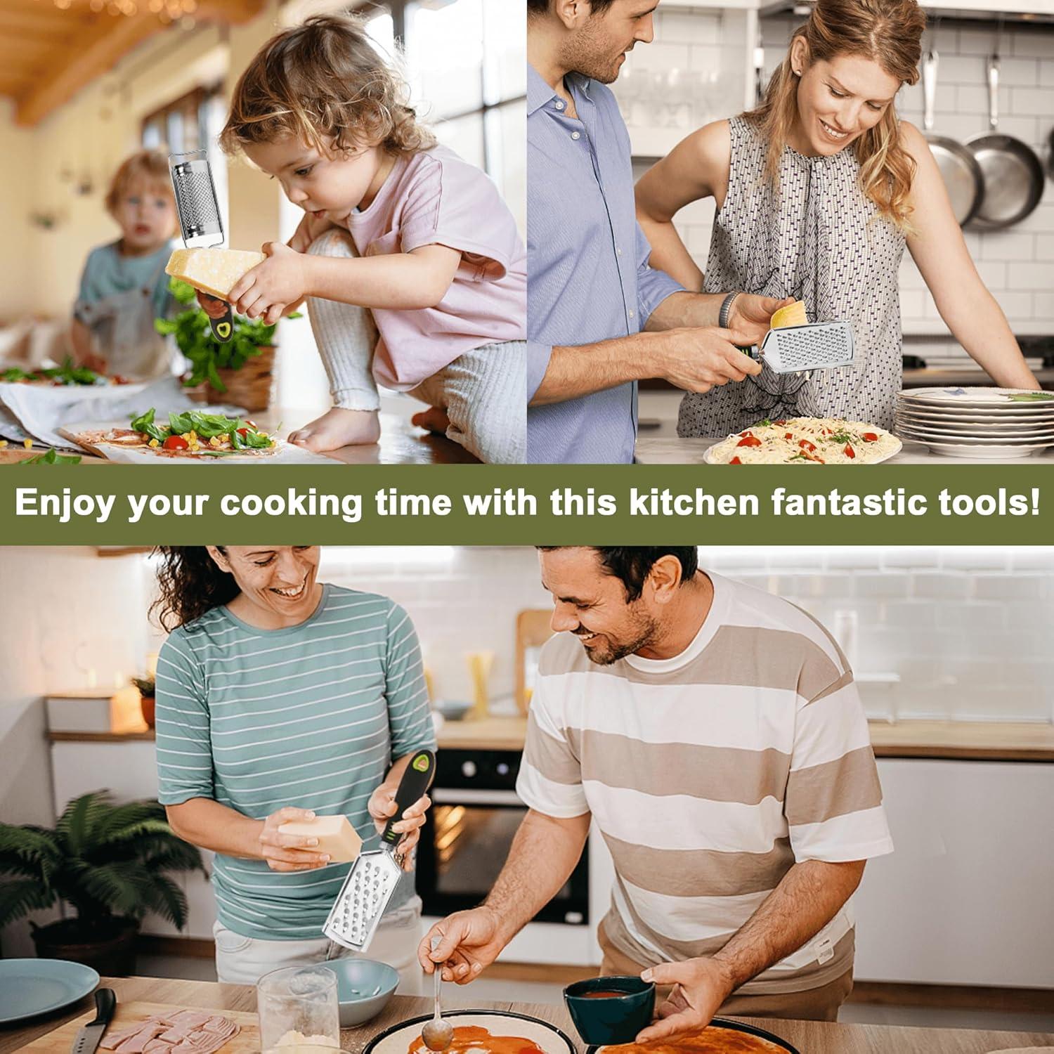 Juego de Ralladores de Mano Beardo Decor - Acero Inoxidable 3 Piezas