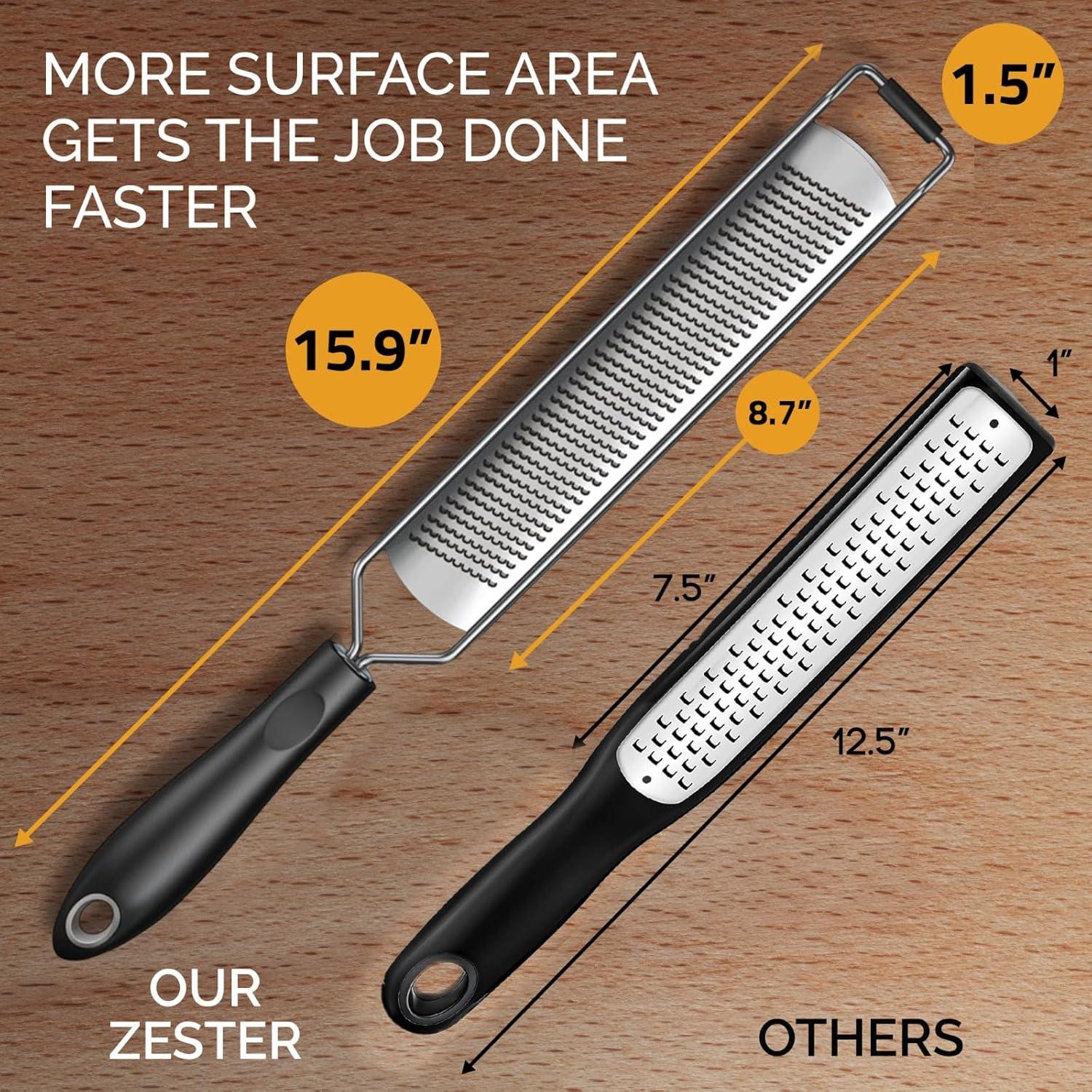 Rallador de Limón Premium Grace & Grind - Acero Inoxidable 38 cm