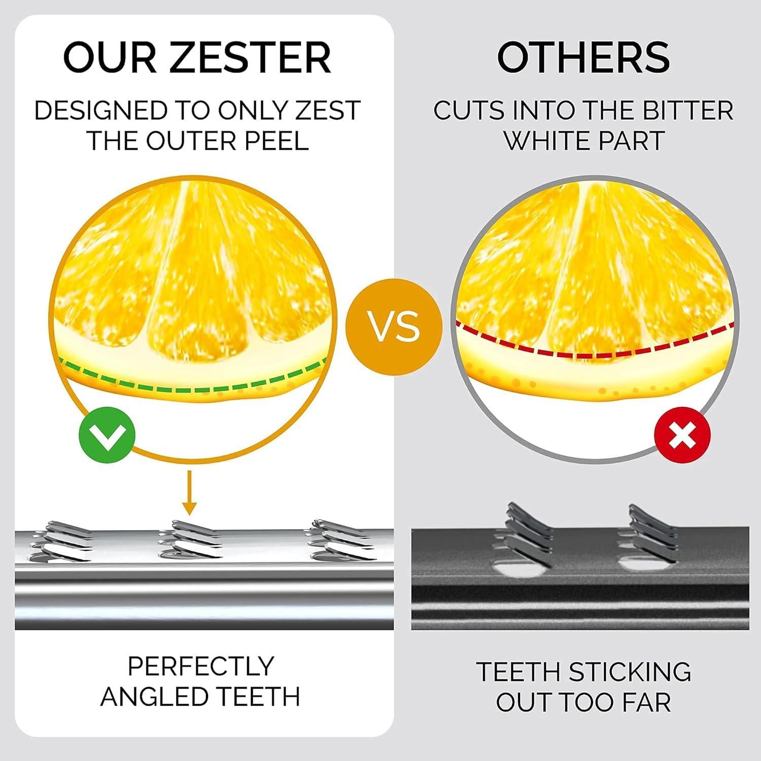 Rallador de Limón Premium Grace & Grind - Acero Inoxidable 38 cm