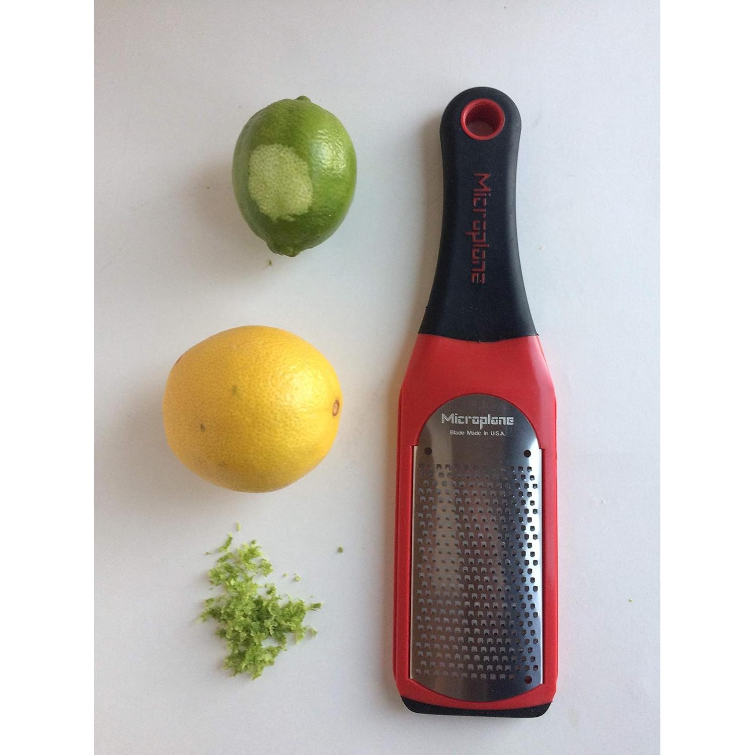 Rallador de Queso Fino Microplane Artisan Rojo 26 cm