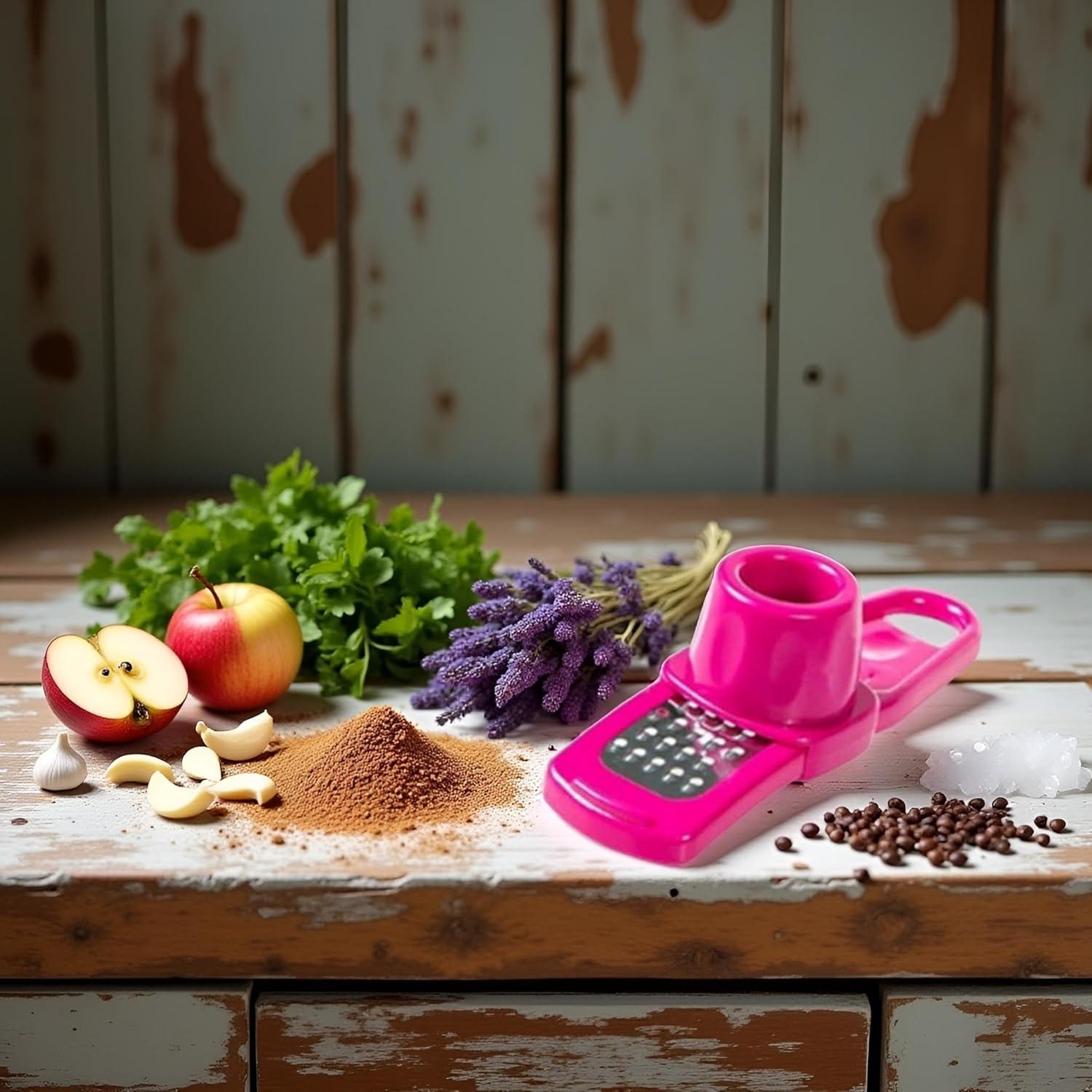 Rallador Mini Jowxsx Rojo de Acero Inoxidable 14.5 cm