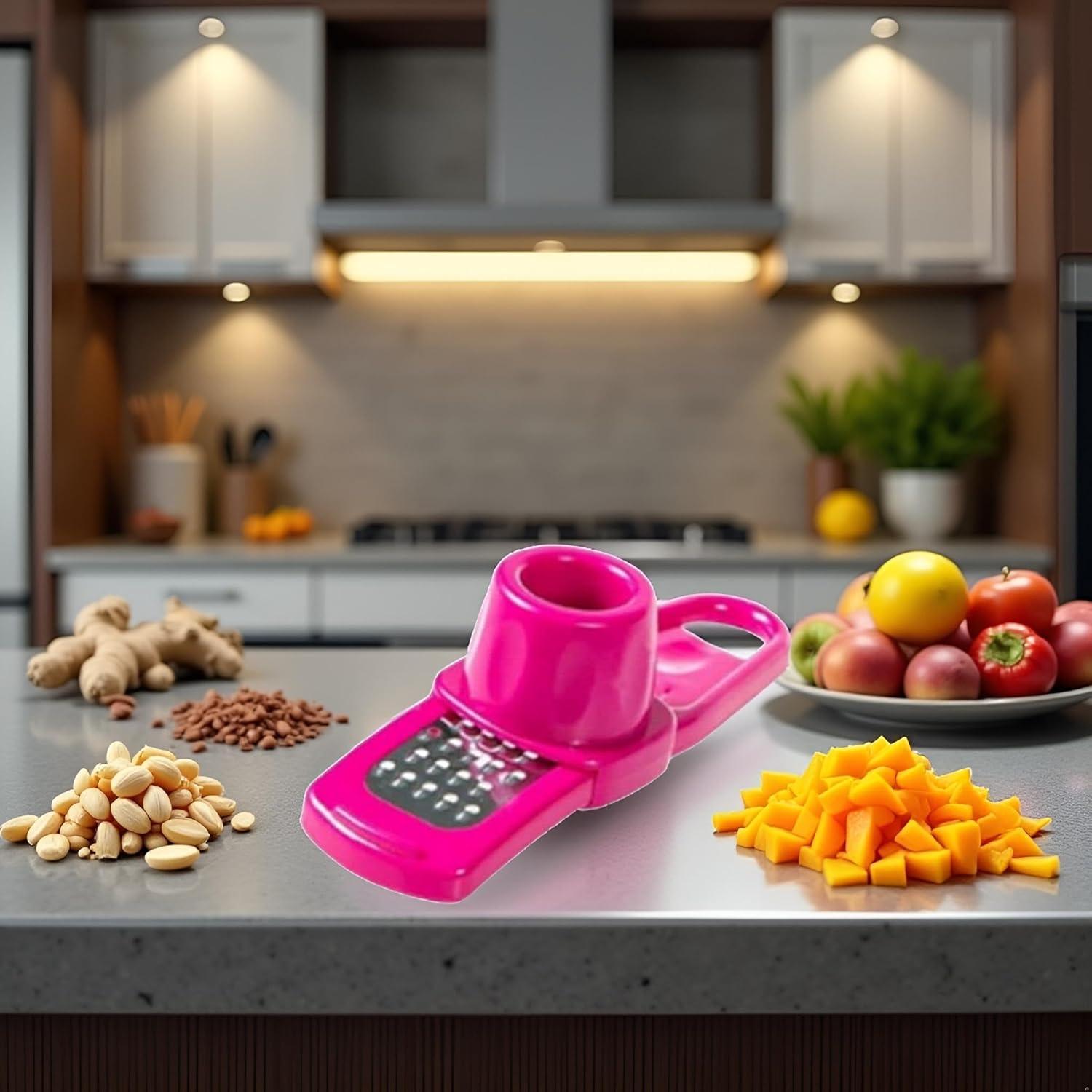 Rallador Multifuncional Tustao Verde 15.24 cm para Frutas y Verduras