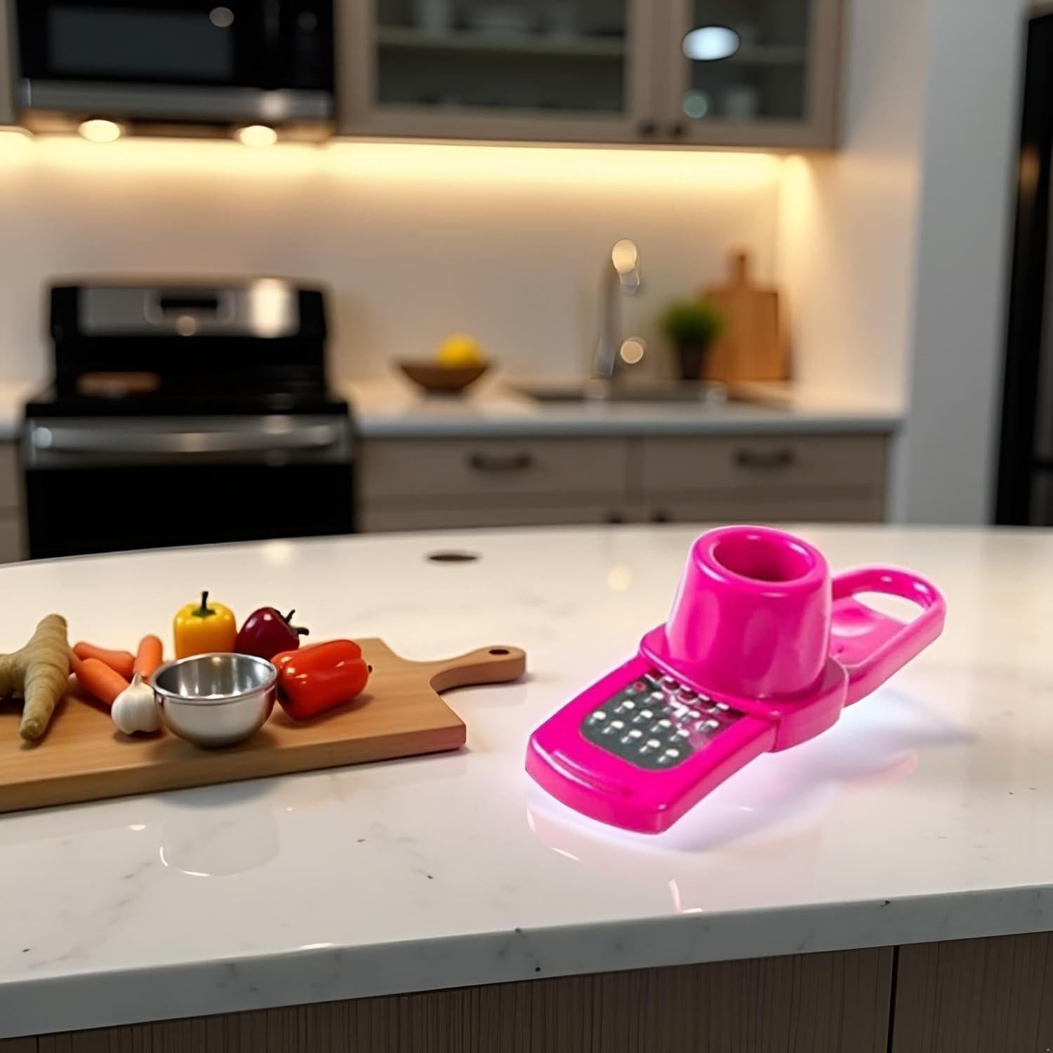 Rallador Multifuncional Tustao Verde 15.24 cm para Frutas y Verduras