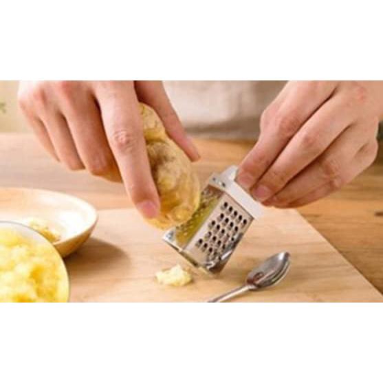 Rallador Mini Acero Inoxidable ASEANAO 4 Lados Azul