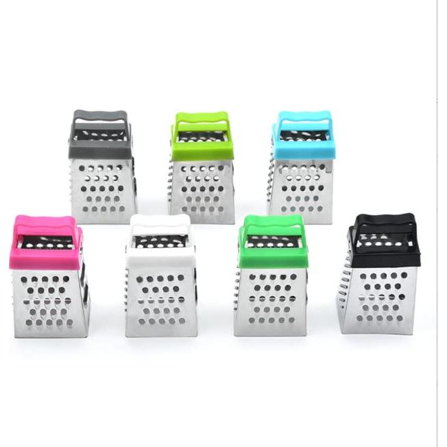 Rallador Mini Acero Inoxidable ASEANAO 4 Lados Azul