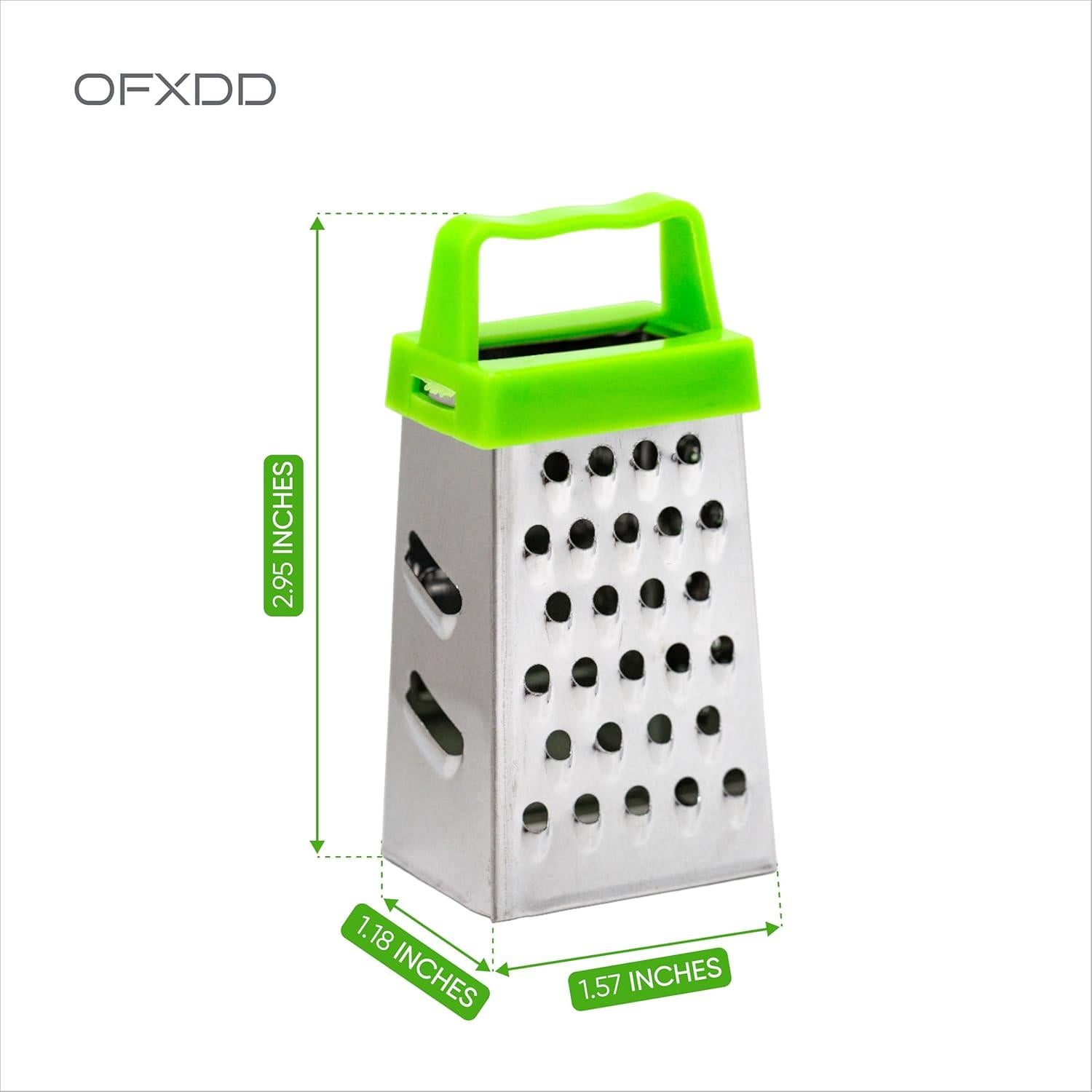 Rallador de Ajo y Queso Mini OFXDD - Acero Inoxidable - 4 Lados