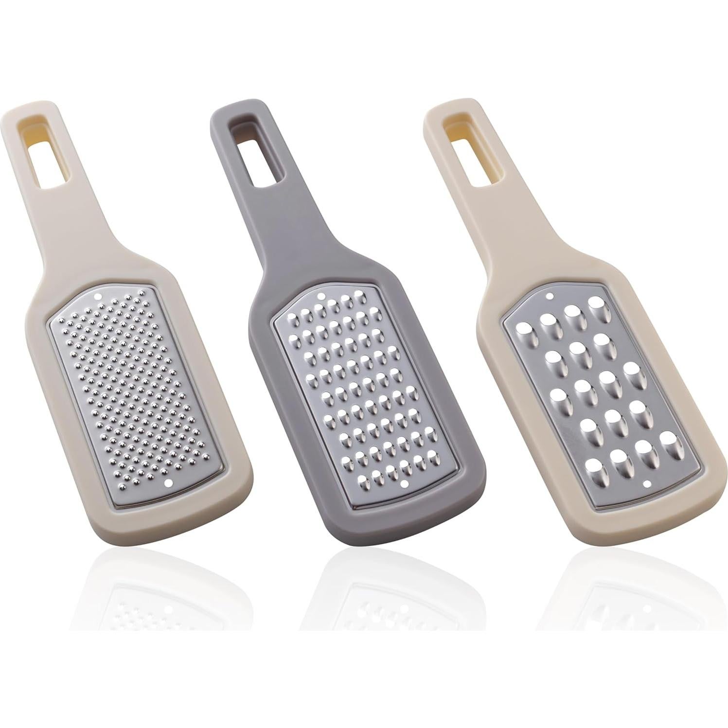 Set de Ralladores de Cocina OFXDD 3 en 1 Acero Inoxidable