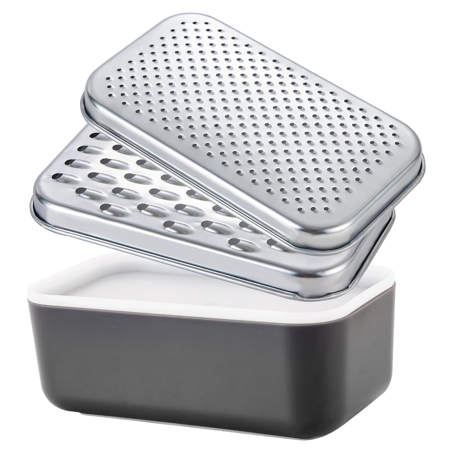 Rallador de Queso con Contenedor Ecookware - Acero Inoxidable