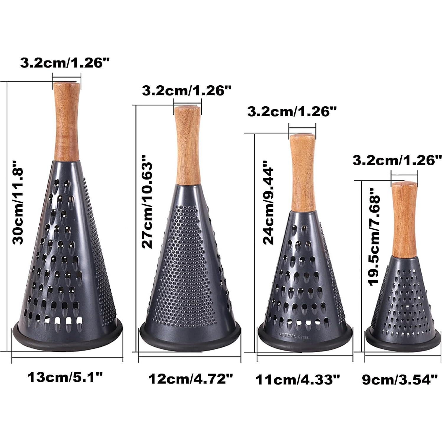 Rallador de Queso ROQILA Cónico Acero Inoxidable 19.5 cm