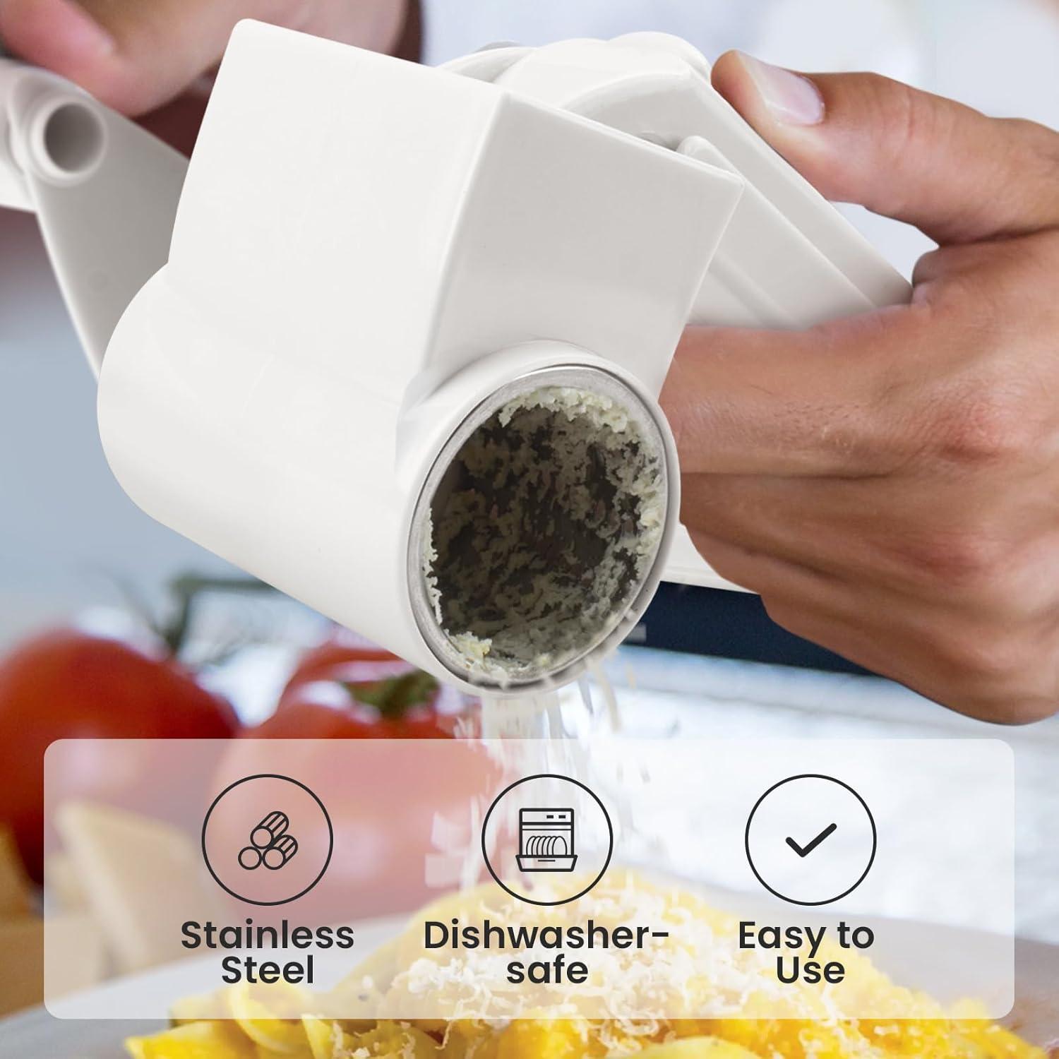 Rallador de Queso Rotatorio NEZUIBAN Blanco - Multiusos