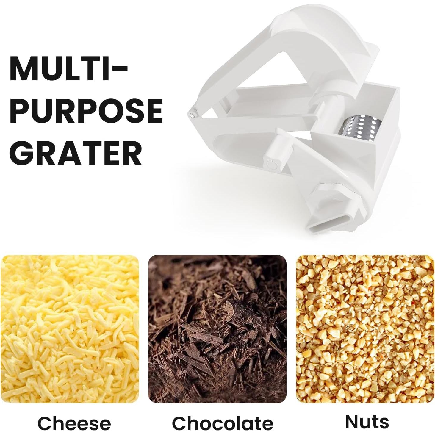 Rallador de Queso Rotatorio NEZUIBAN Blanco - Multiusos